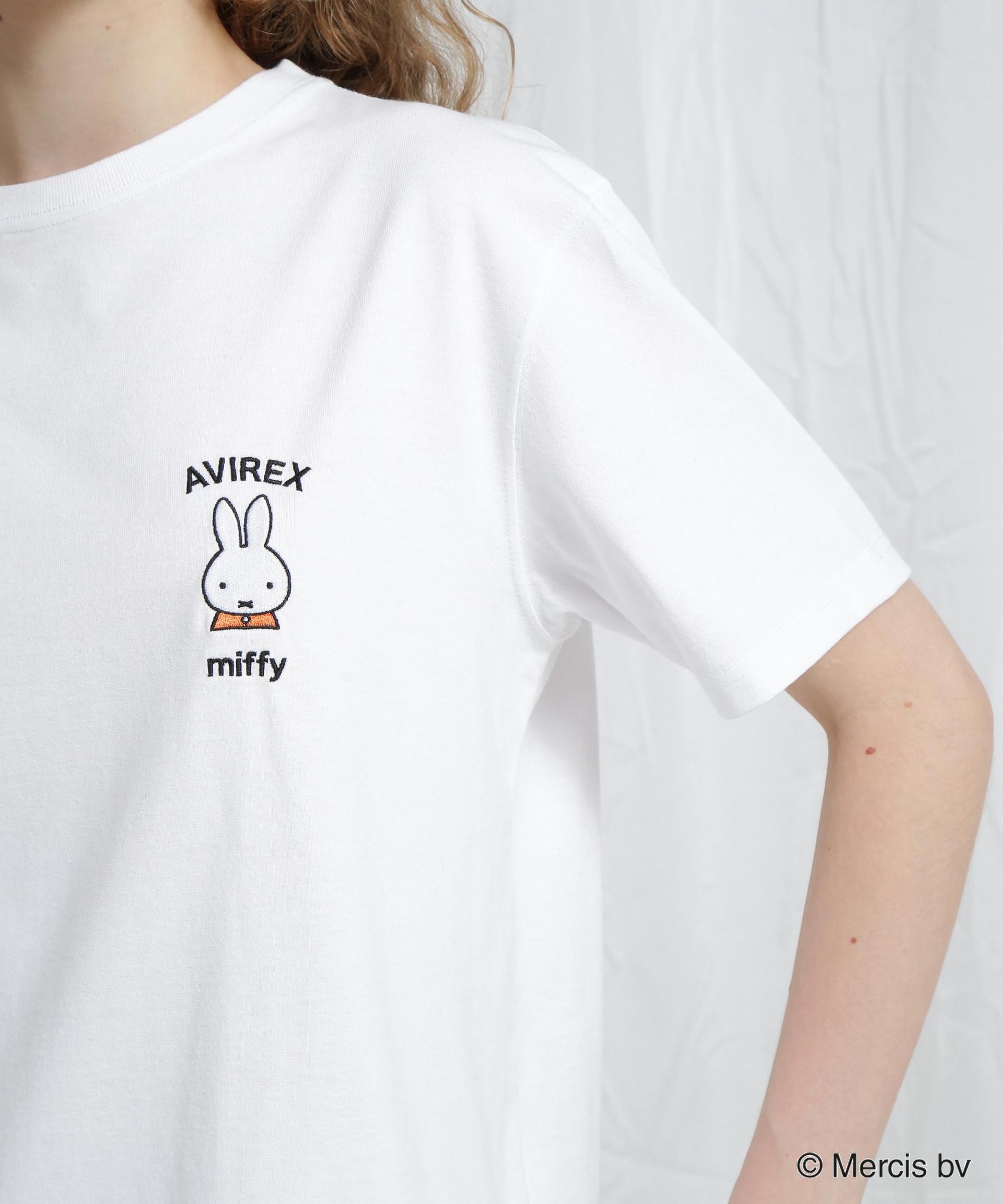 《AVI>EX×miffy》WER限定 SAGA>A T-SHI>T/アヴィレックス×ミッフィー サガラTシャツ ホワイト