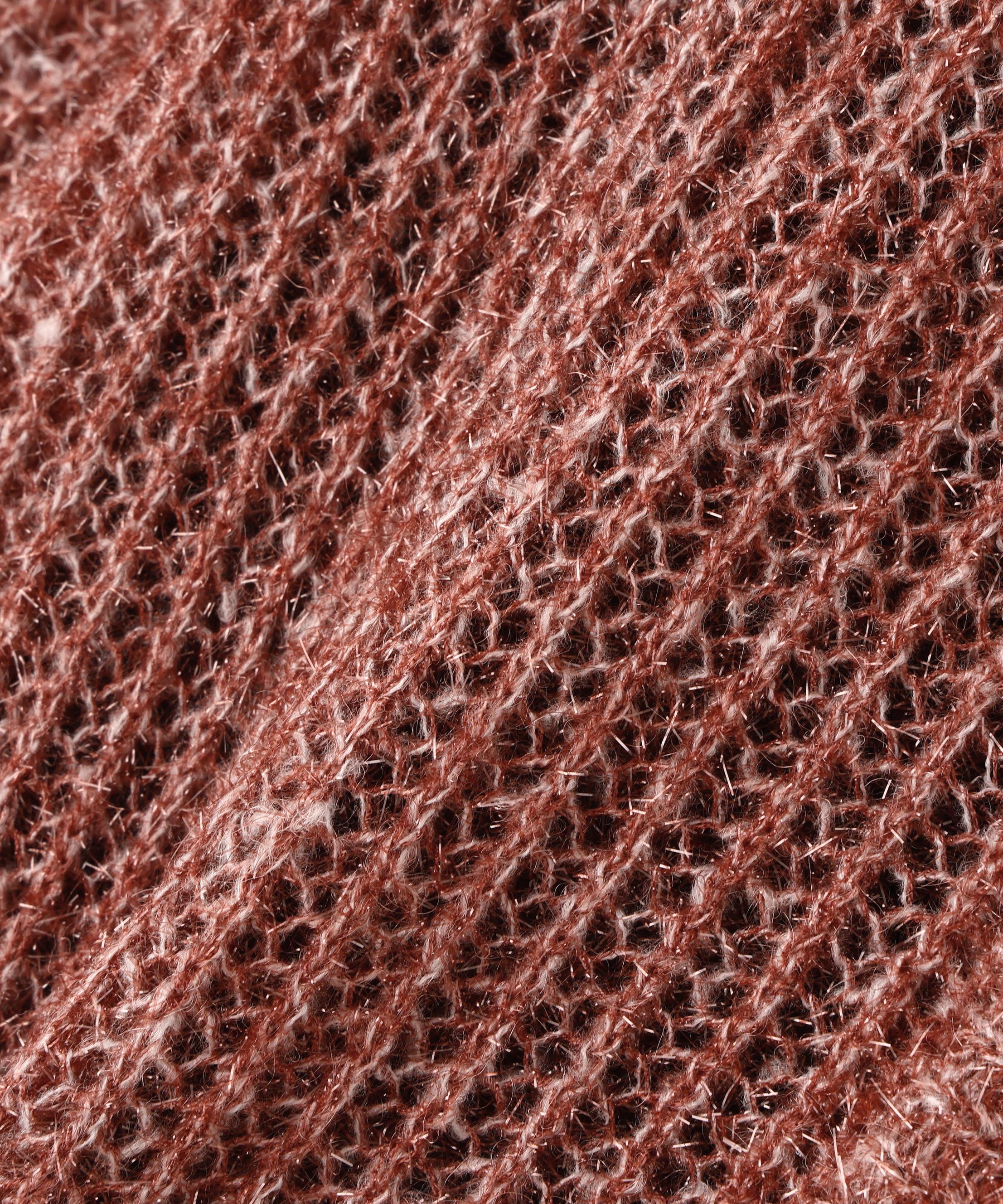 フィルムラメカーデセットニットワンピース ブラウン×ミックス2