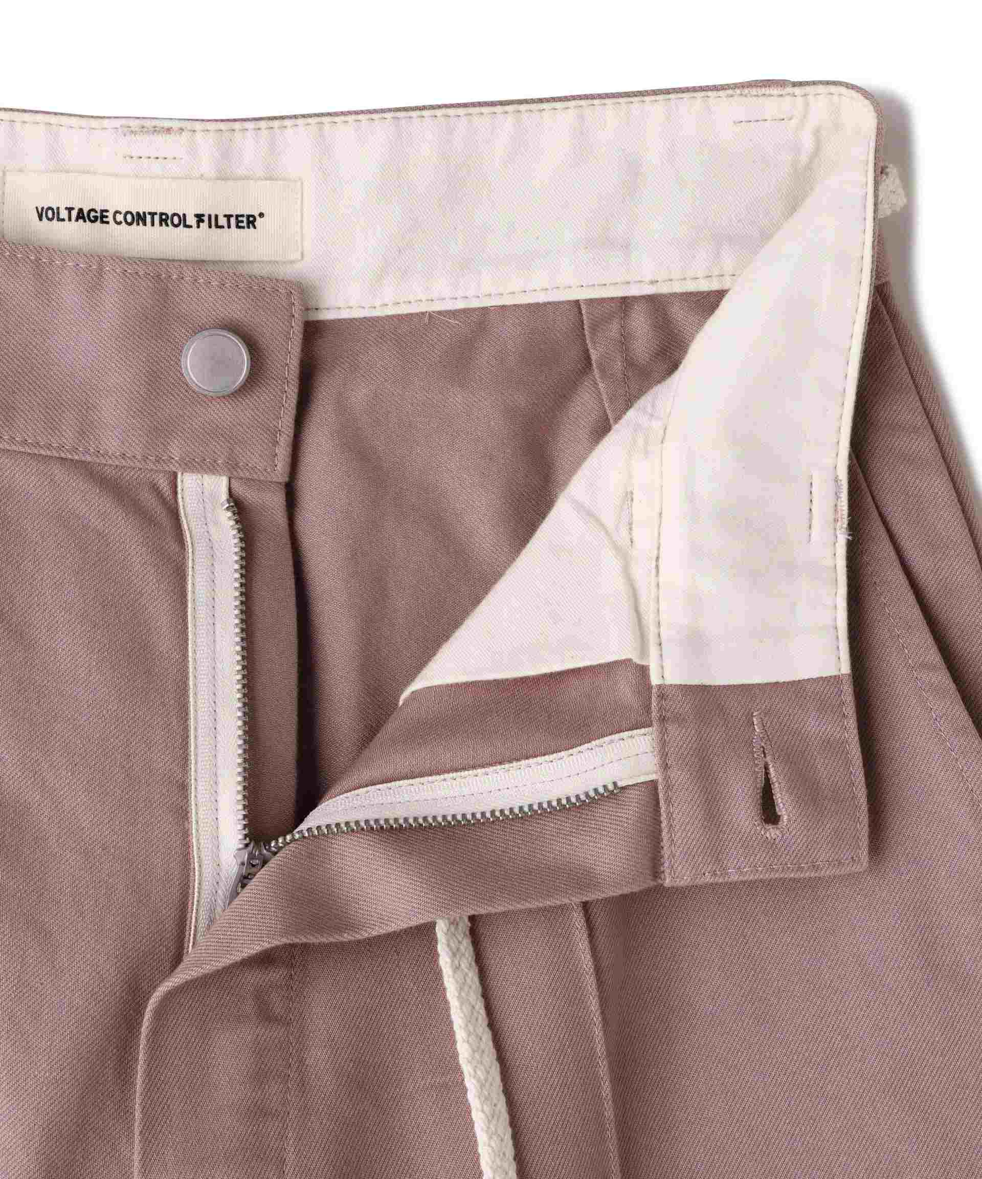 VOLTAGE CONT>OL FILTE>/ヴォルテージコントロールフィルター/PIN TUCK LOOSE CHINO ピンク