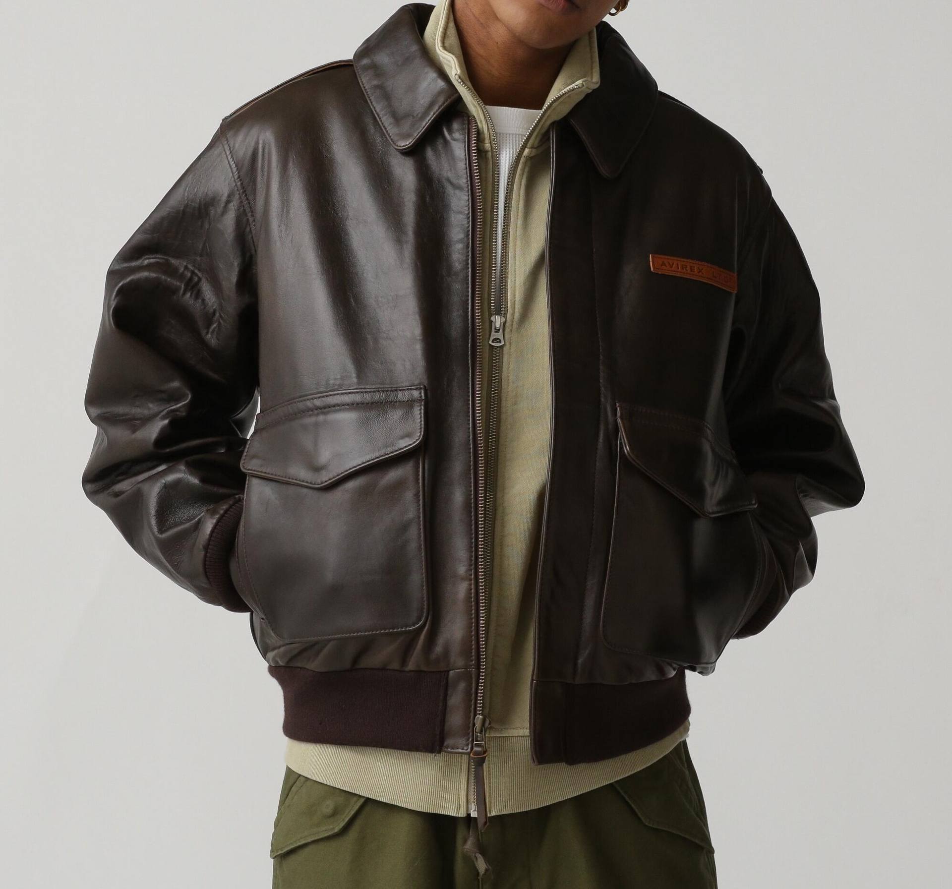 A-2 Flight Jacket Antique Lamb / A-2 Flight Jacket Antique Lamb / AVIR