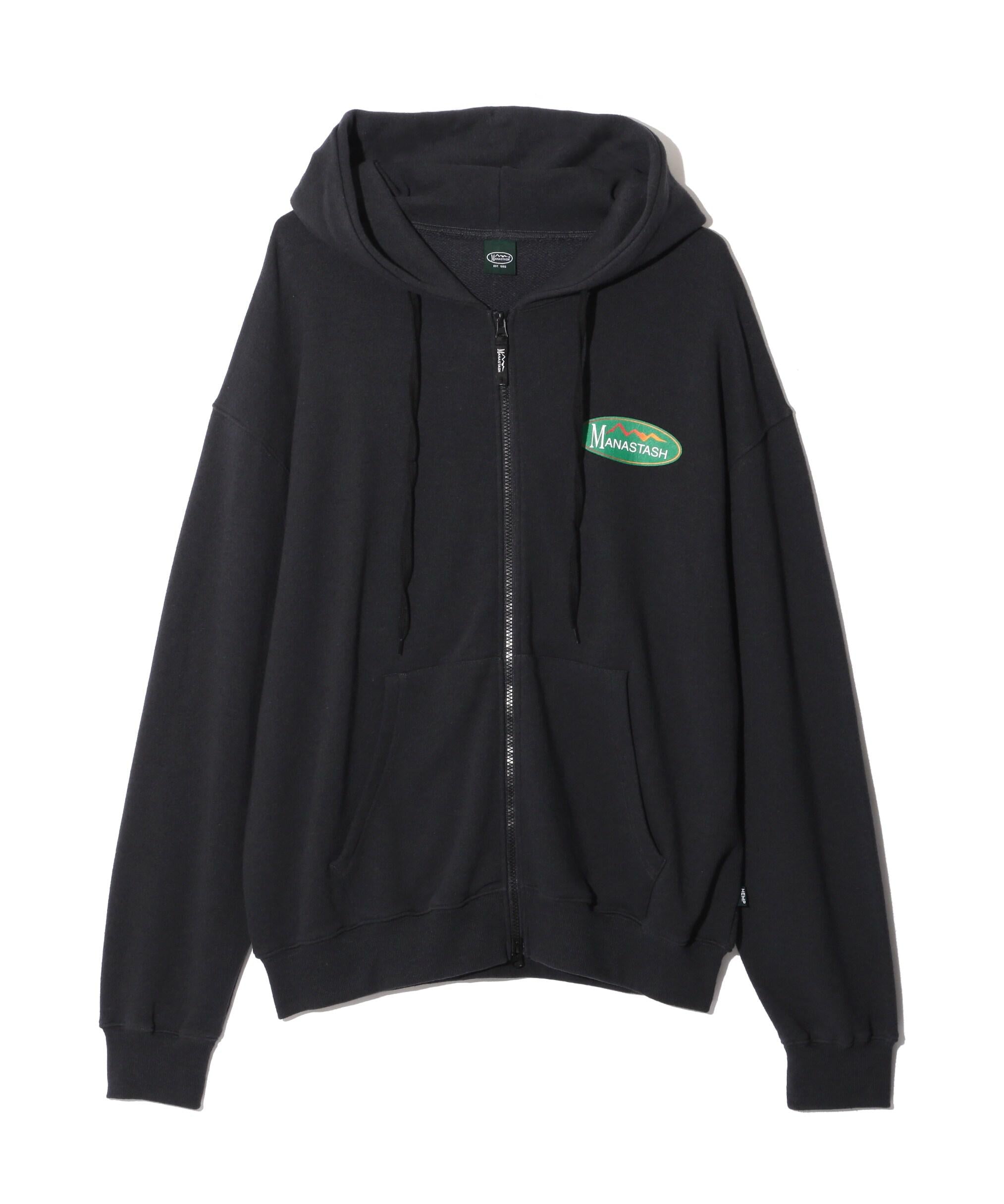 MANASTASH/マナスタッシュ/CASCADE HOODIE O>IGINAL LOGO ブラック