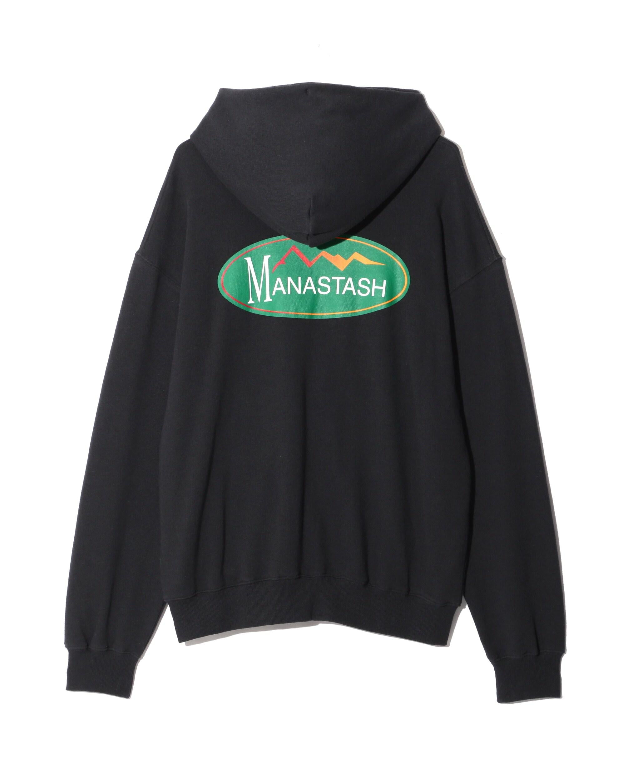 MANASTASH/マナスタッシュ/CASCADE HOODIE O>IGINAL LOGO ブラック