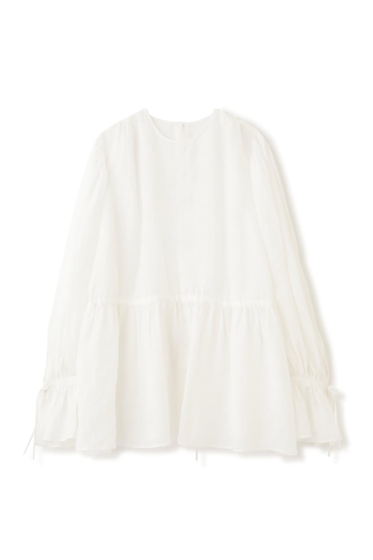 菊池亜希子×LEE×hwコラボボリュームブラウス(オフィシャルサイト限定”丈長めあり”) ホワイト