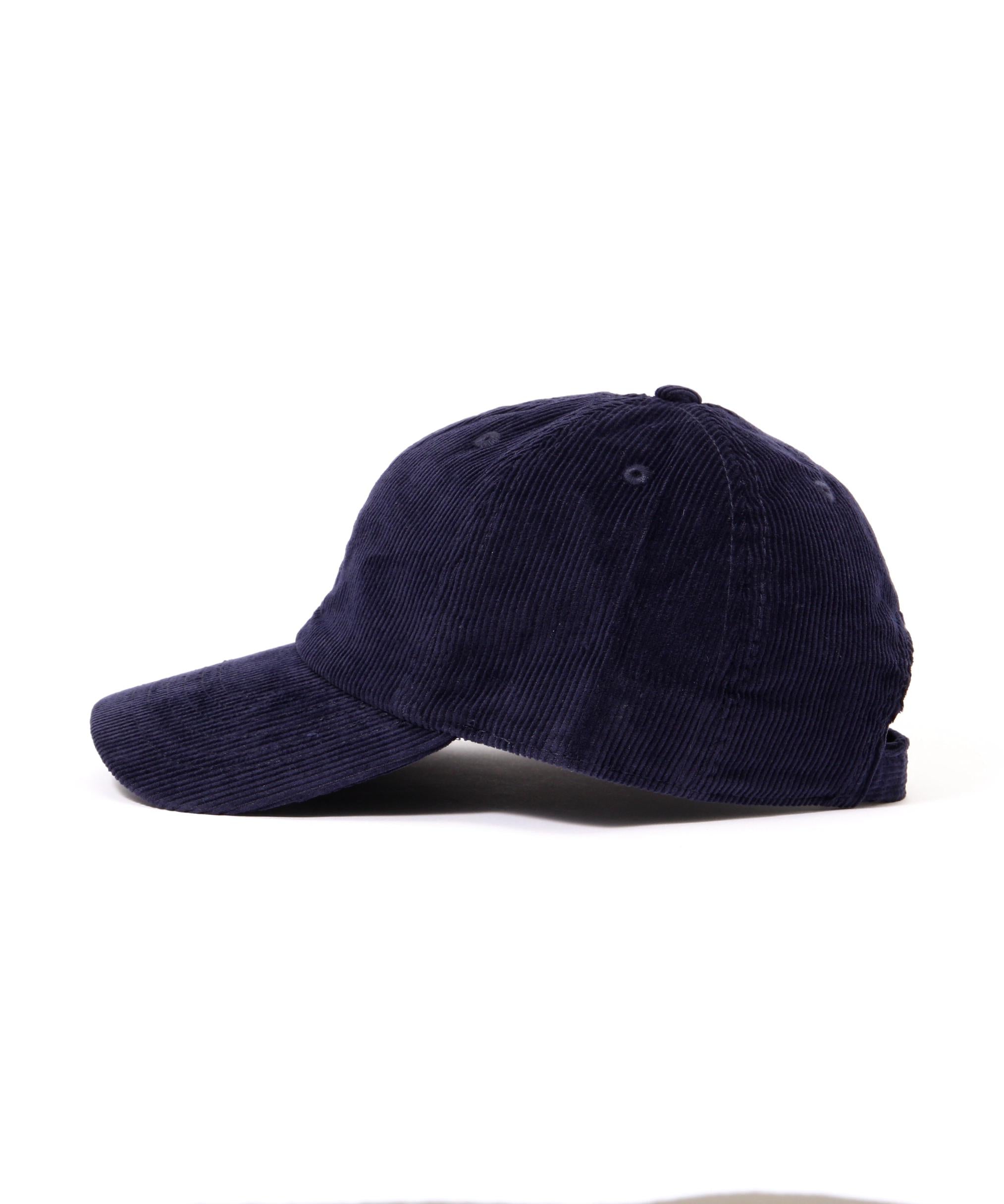 〈NEWHATTAN〉コーデュロイキャップ ネイビー