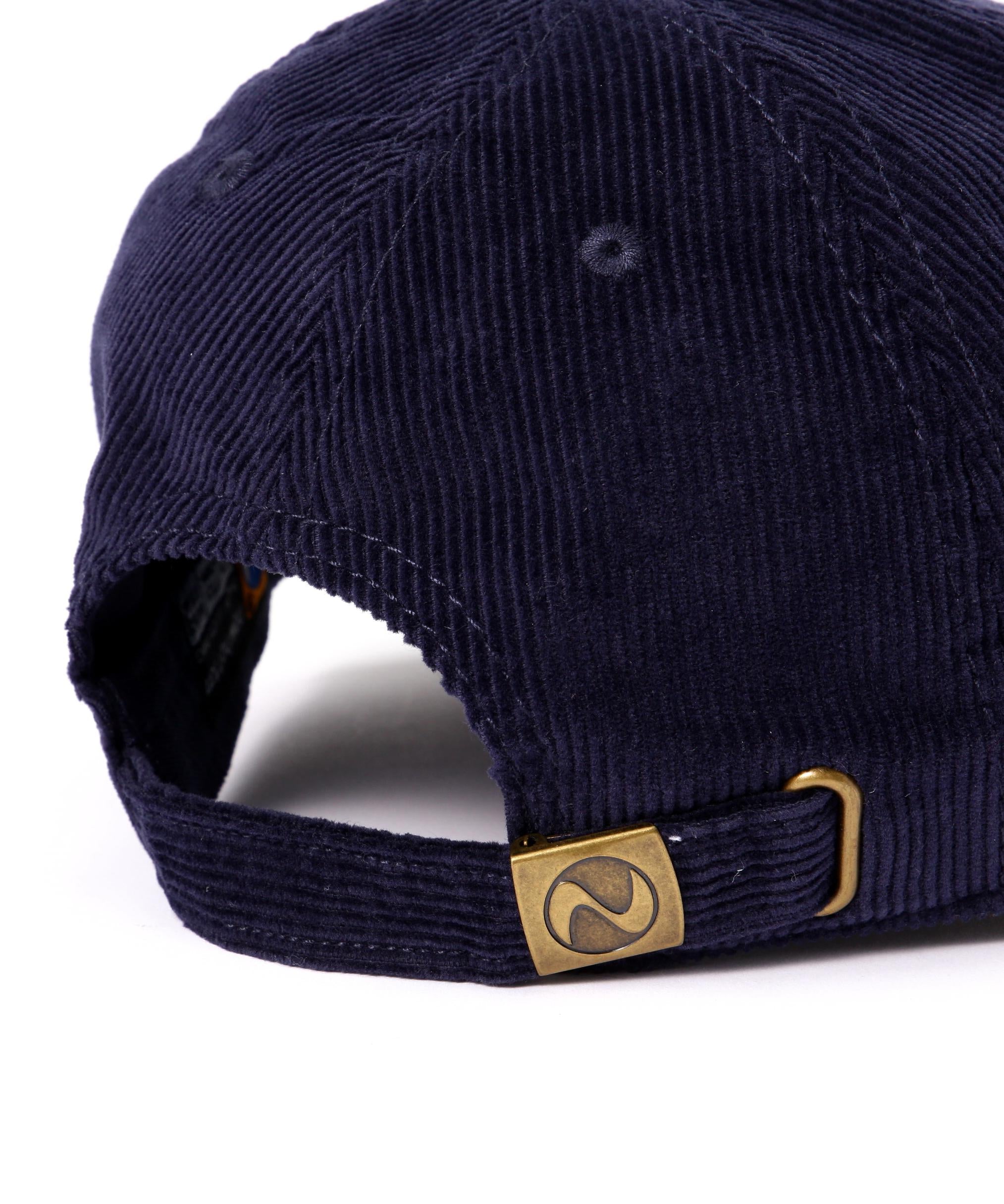 〈NEWHATTAN〉コーデュロイキャップ ネイビー