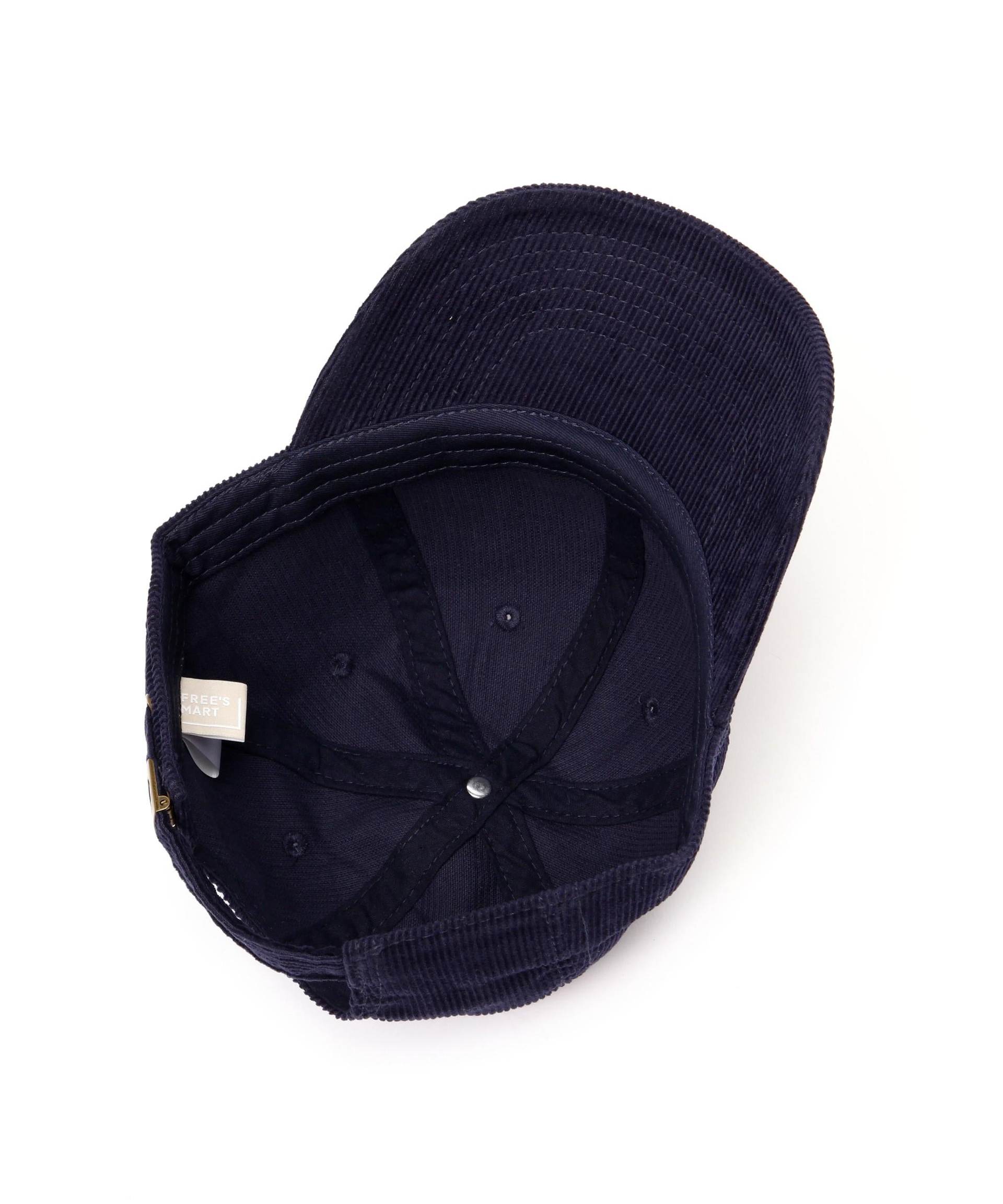 〈NEWHATTAN〉コーデュロイキャップ ネイビー