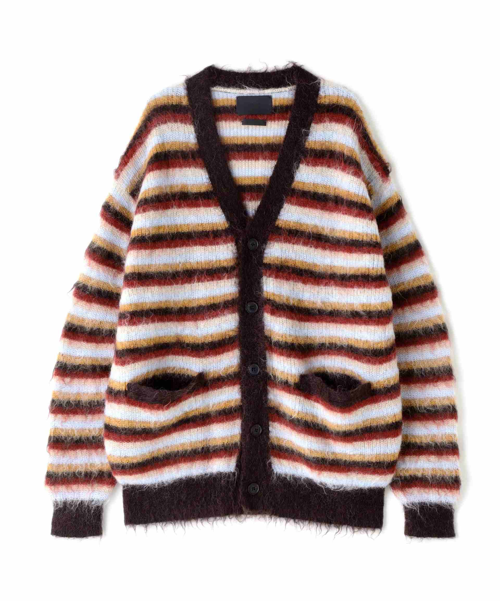 YOKE/Mohair Border Cardigan