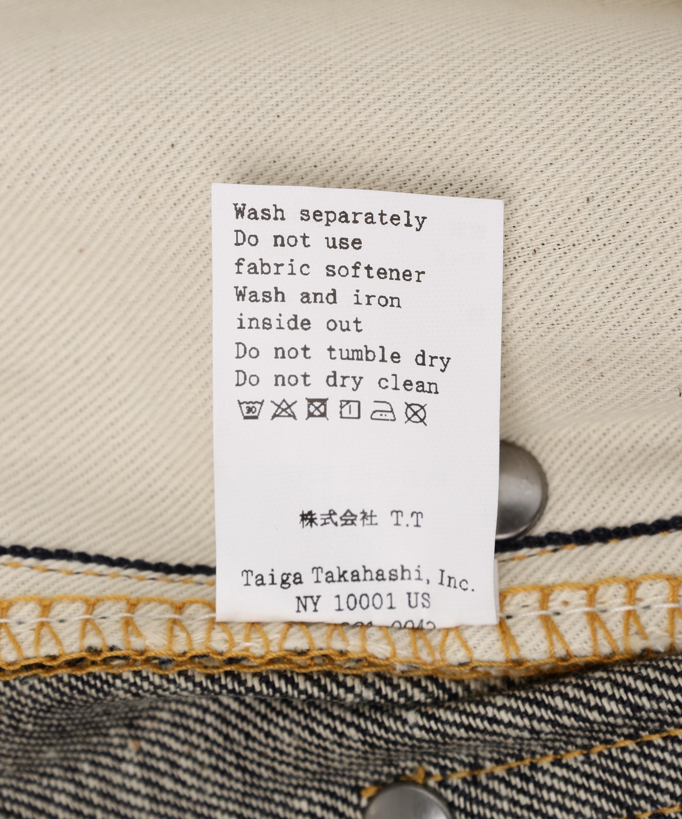 T.T/ティーティー/Lot.704 Denim Trousers C1920s/TAIGA TAKAHASHI/タイガタカハシ インディゴ7