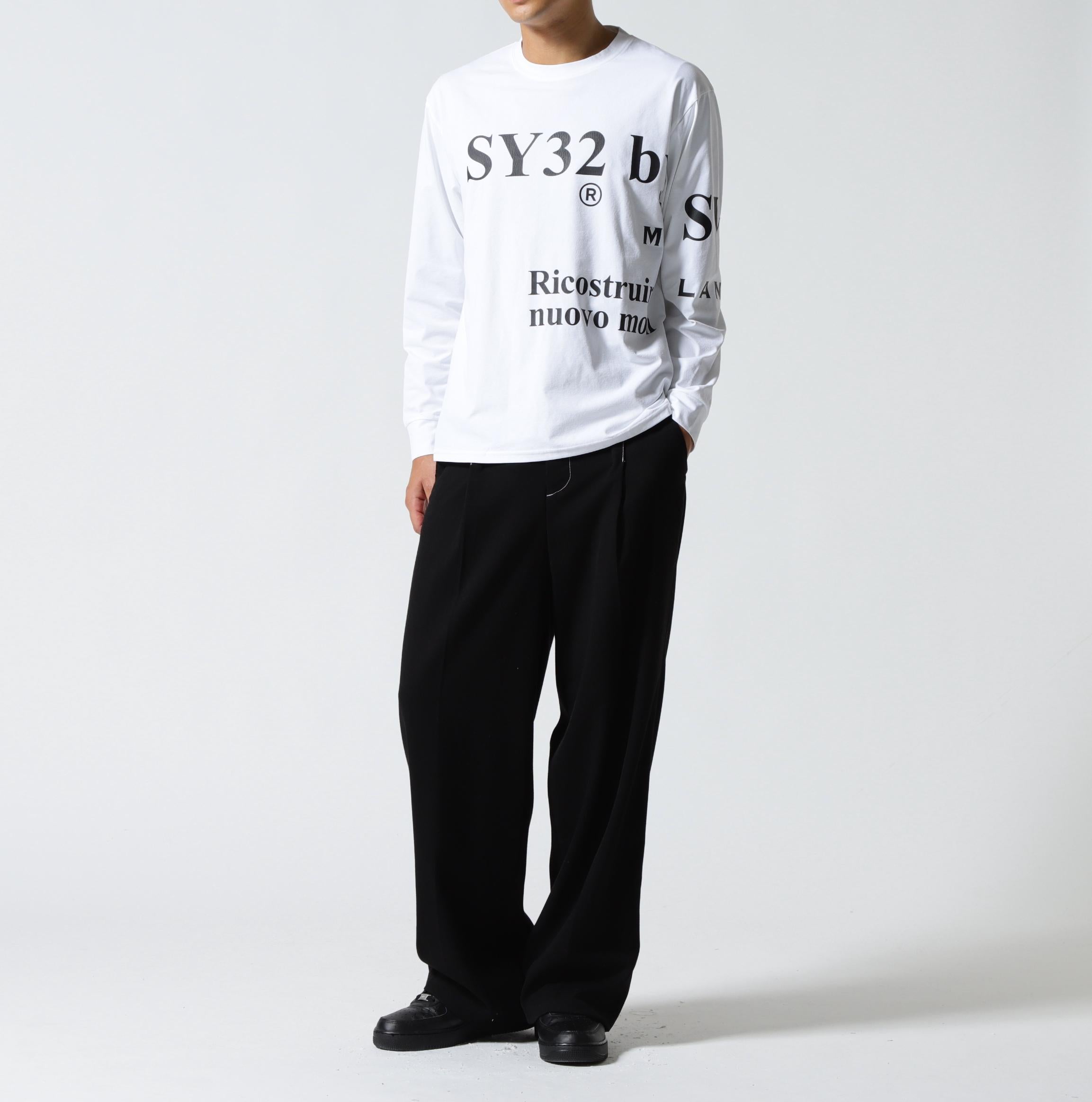 SY32 y SWEET YEA>S/NEW SEPA>ATE G>APHIC L/S TEE ホワイト