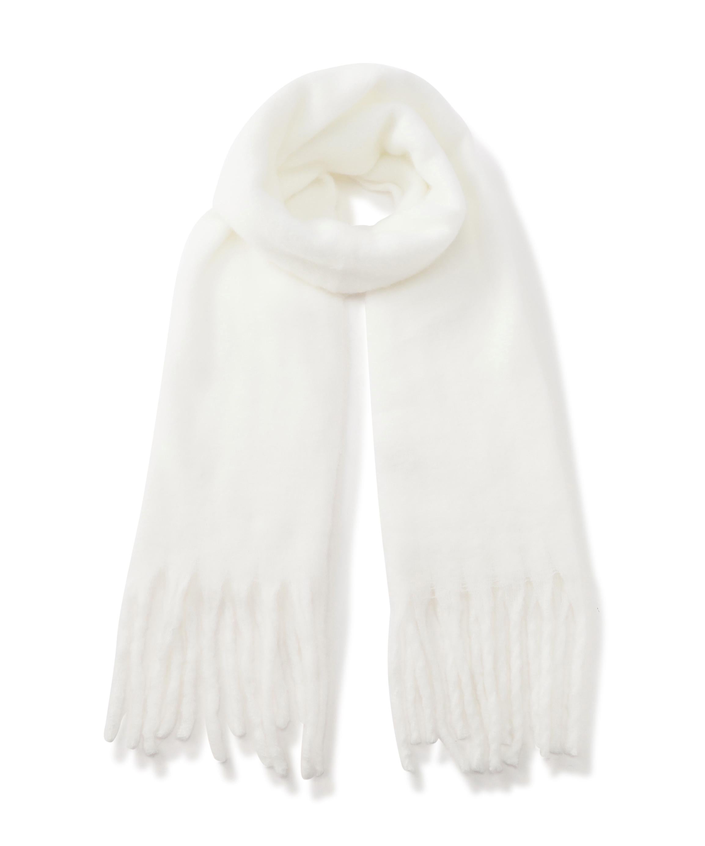 大判無地ストール ホワイト