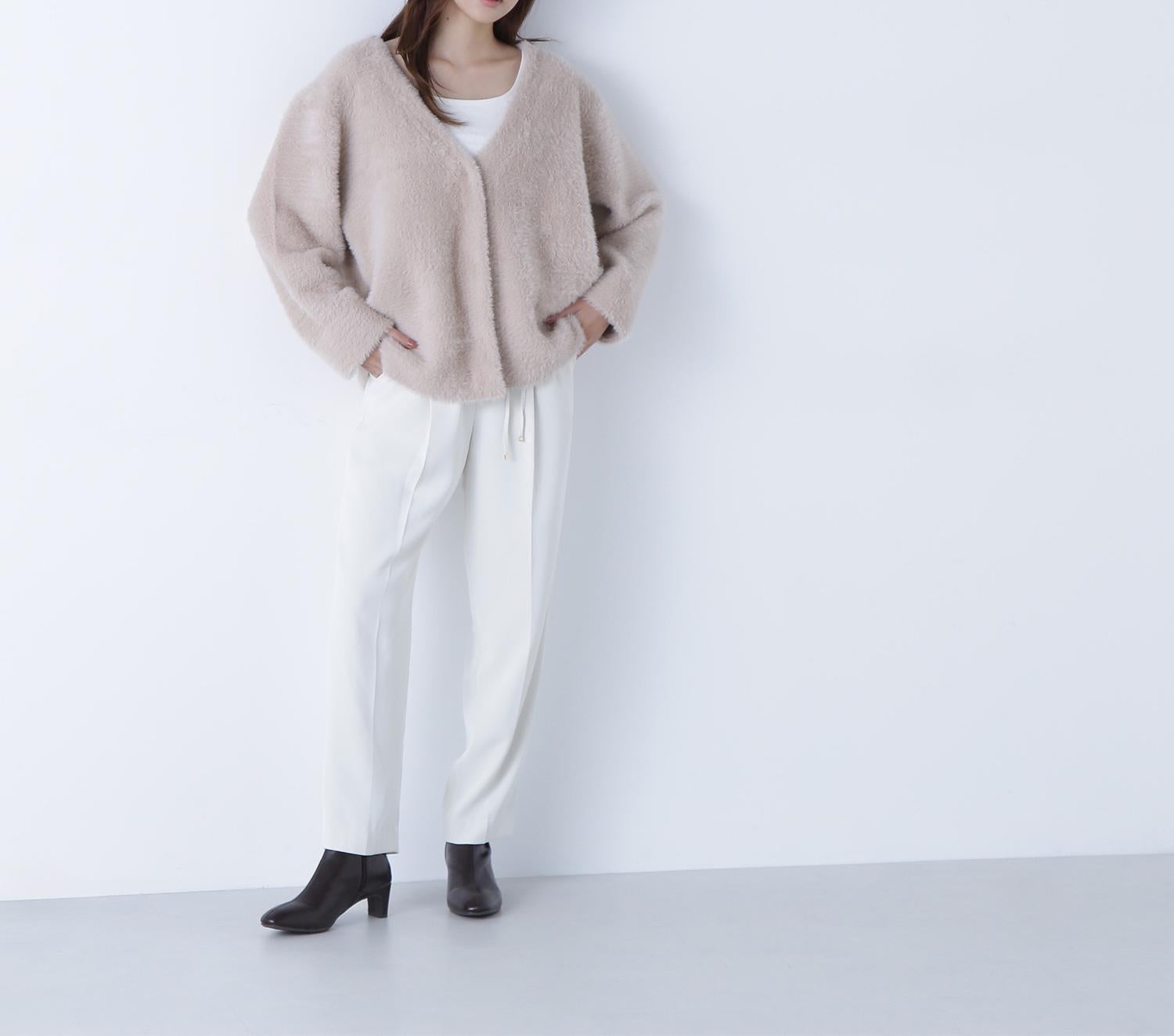 世渡り上手パンツ オフホワイト1
