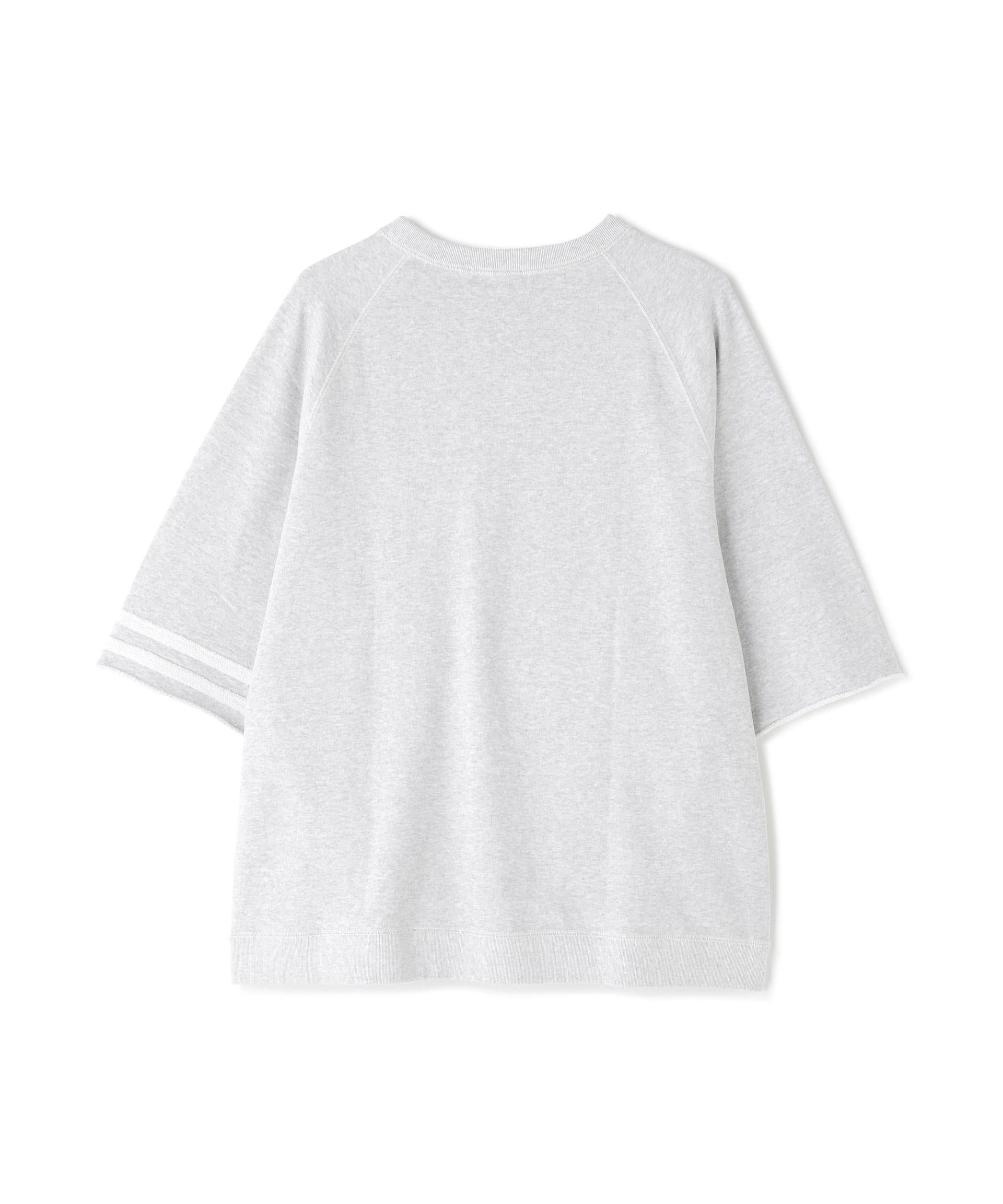 KiEMA/キーマ/HALF SLEEVE SWEATSHIRT グレー