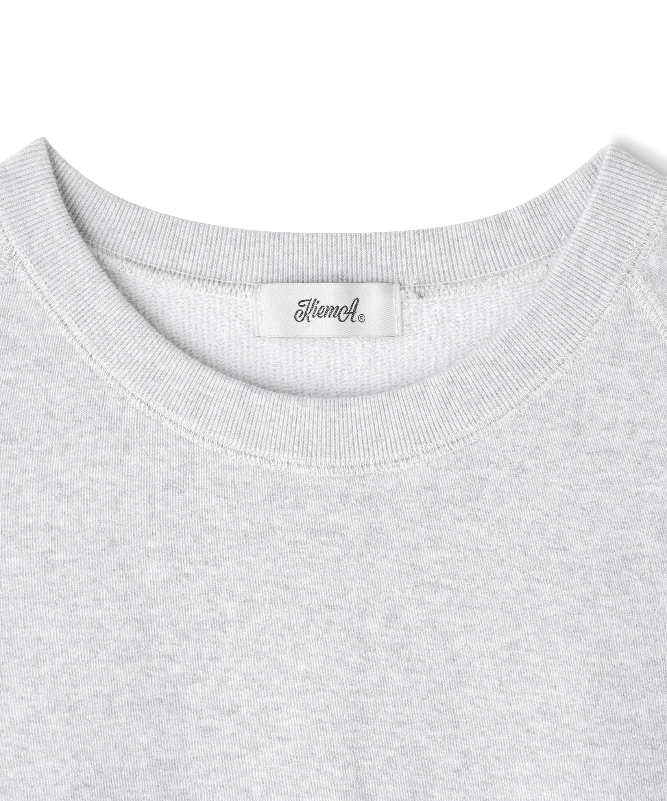 KiEMA/キーマ/HALF SLEEVE SWEATSHIRT グレー