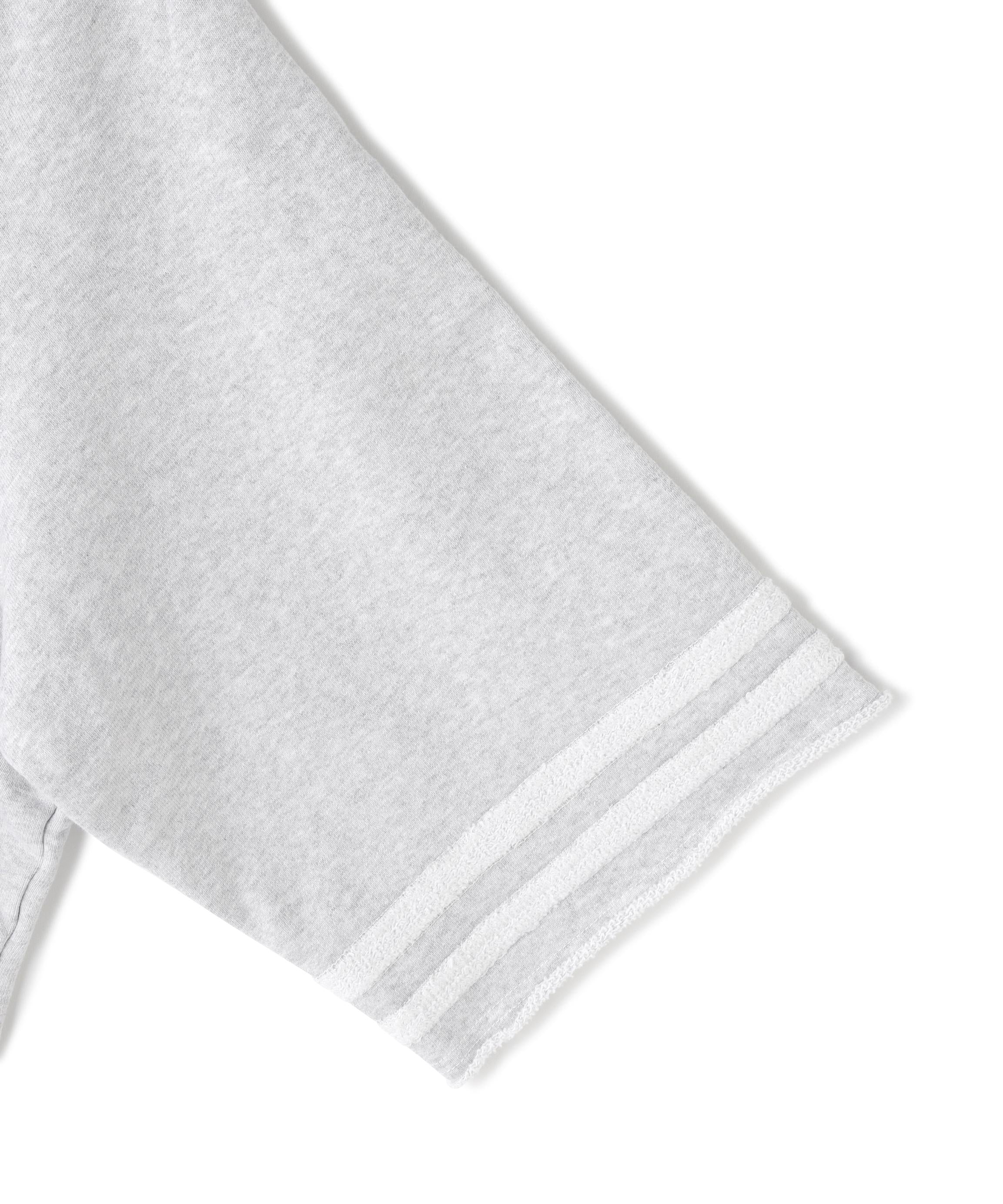 KiEMA/キーマ/HALF SLEEVE SWEATSHIRT グレー