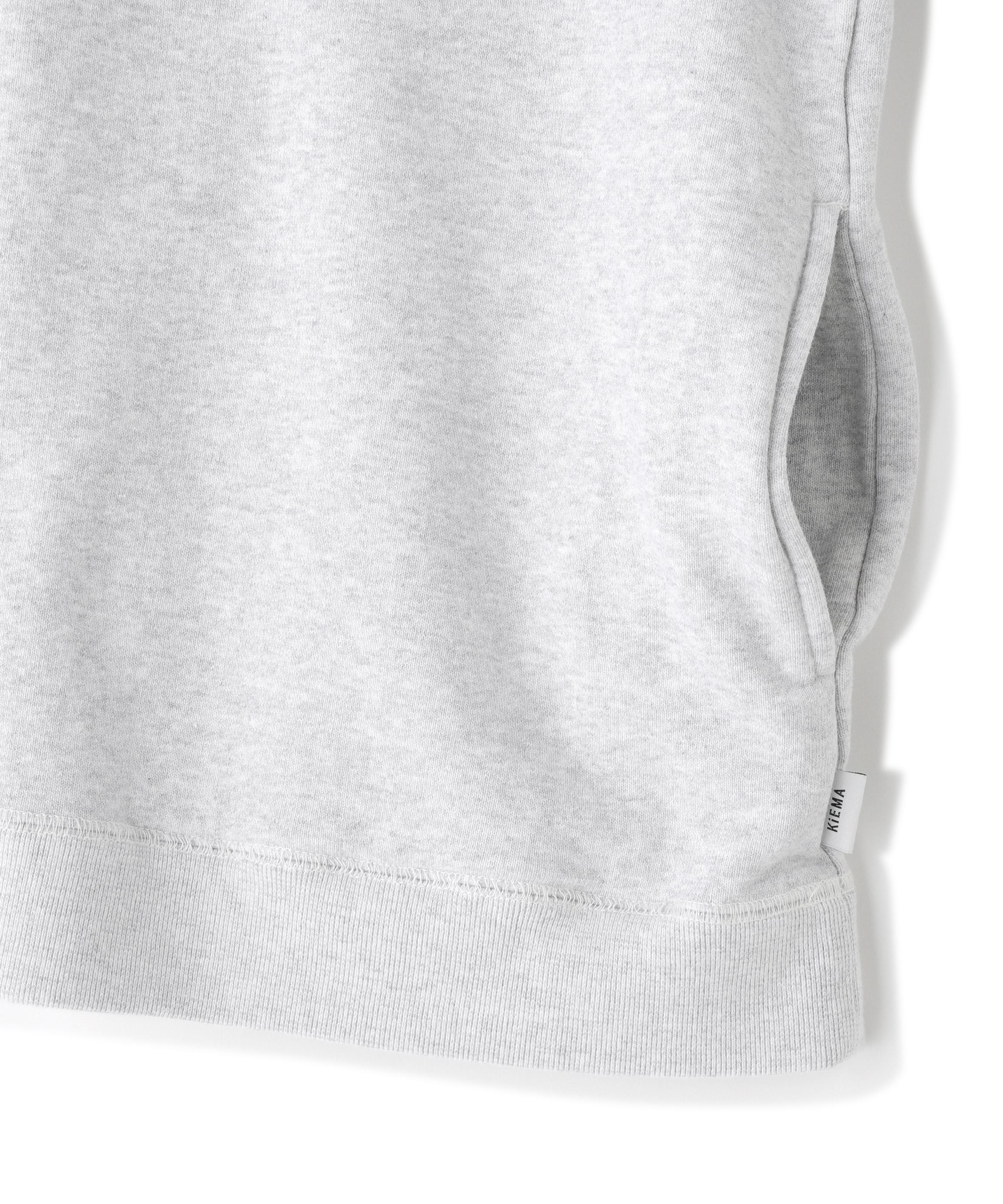 KiEMA/キーマ/HALF SLEEVE SWEATSHIRT グレー