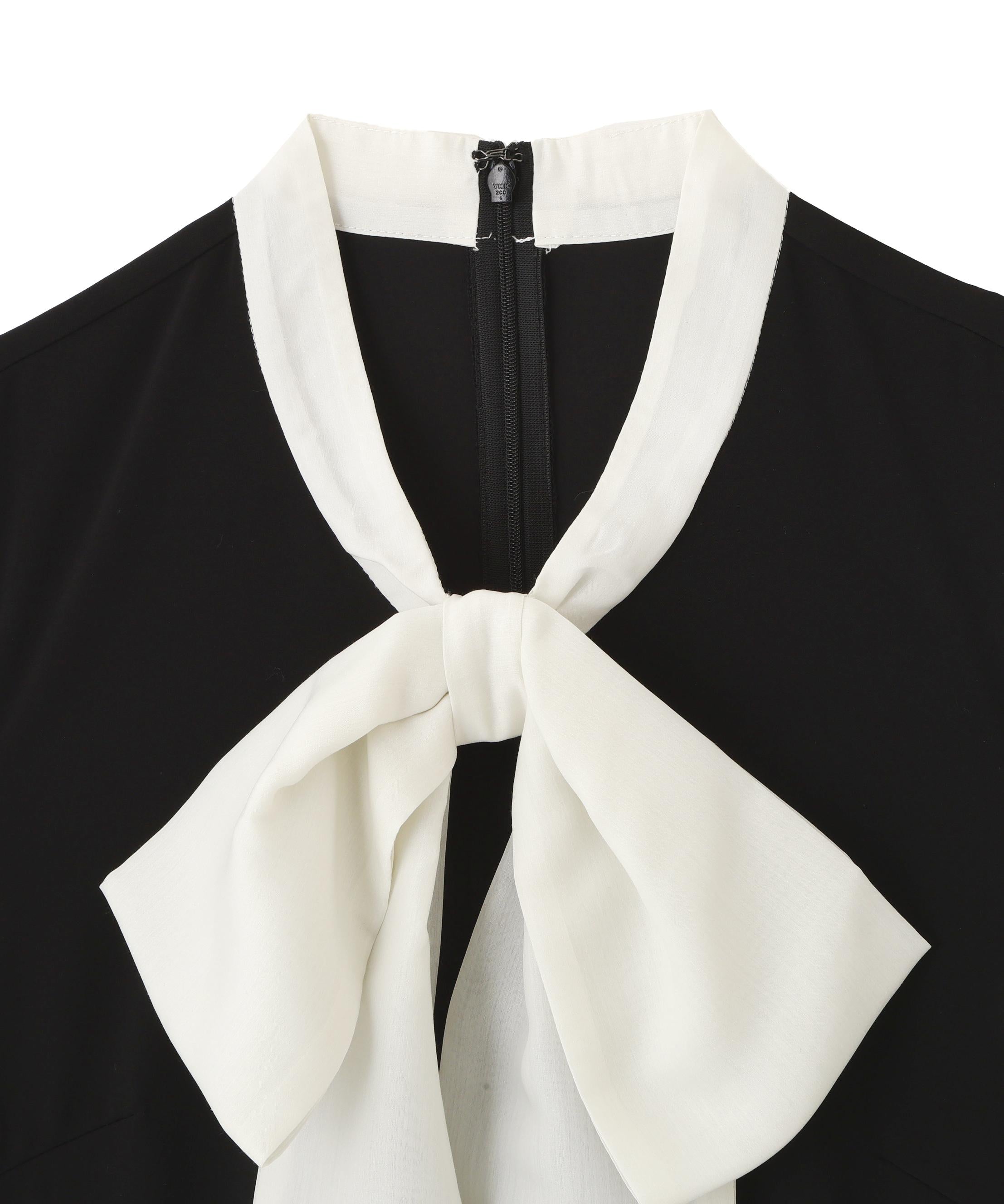 ビッグボウタイブラウス ブラック