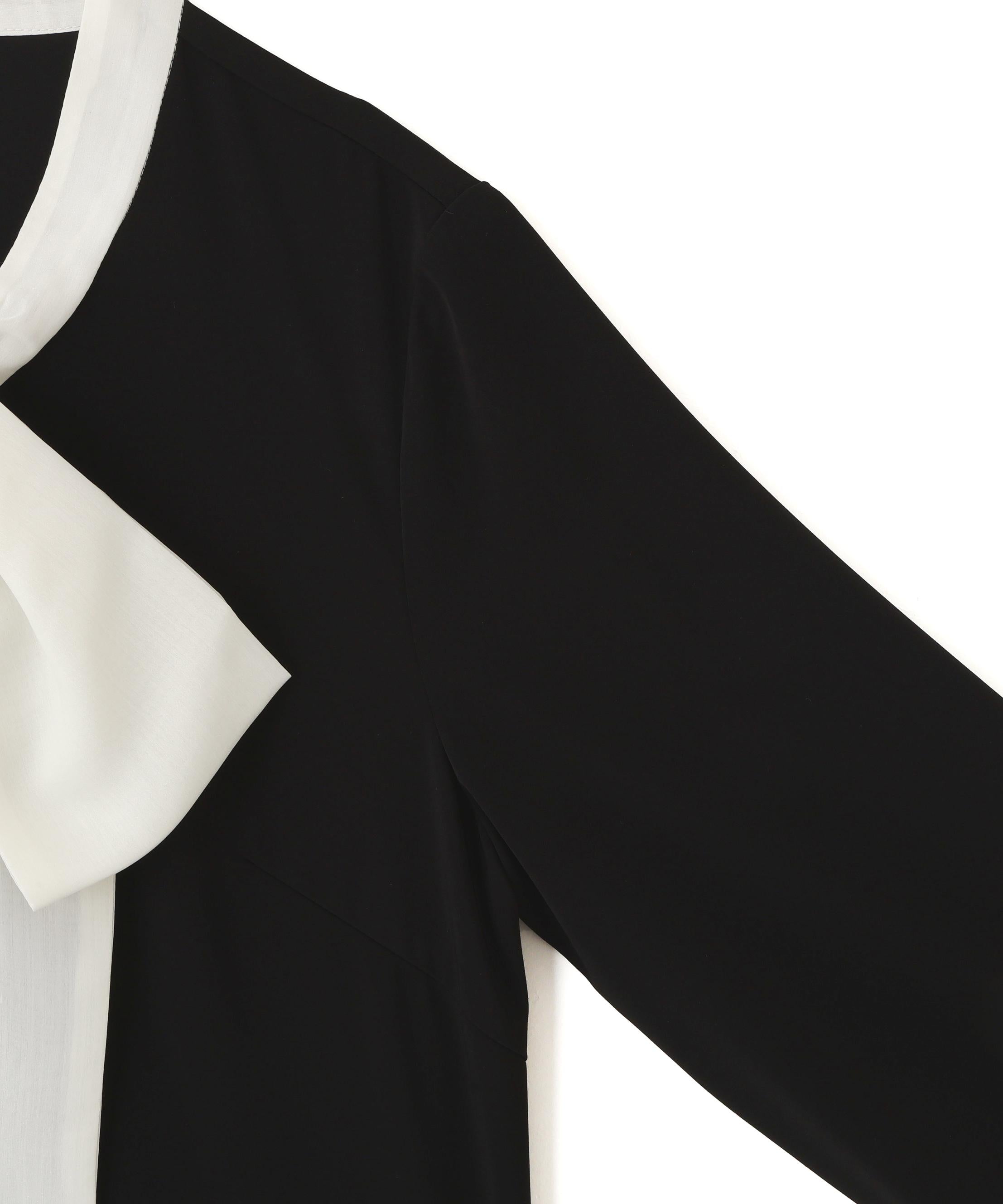 ビッグボウタイブラウス ブラック