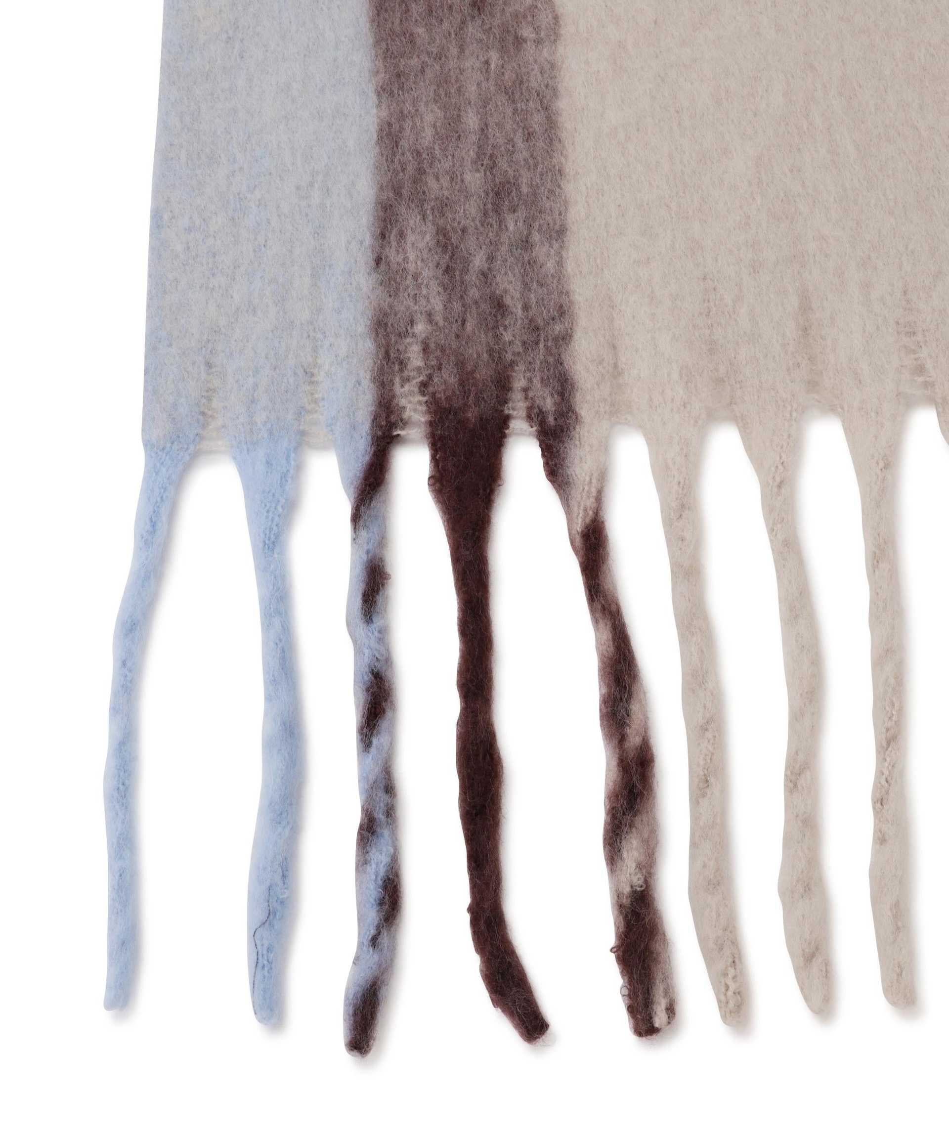 チェックストール ベージュ