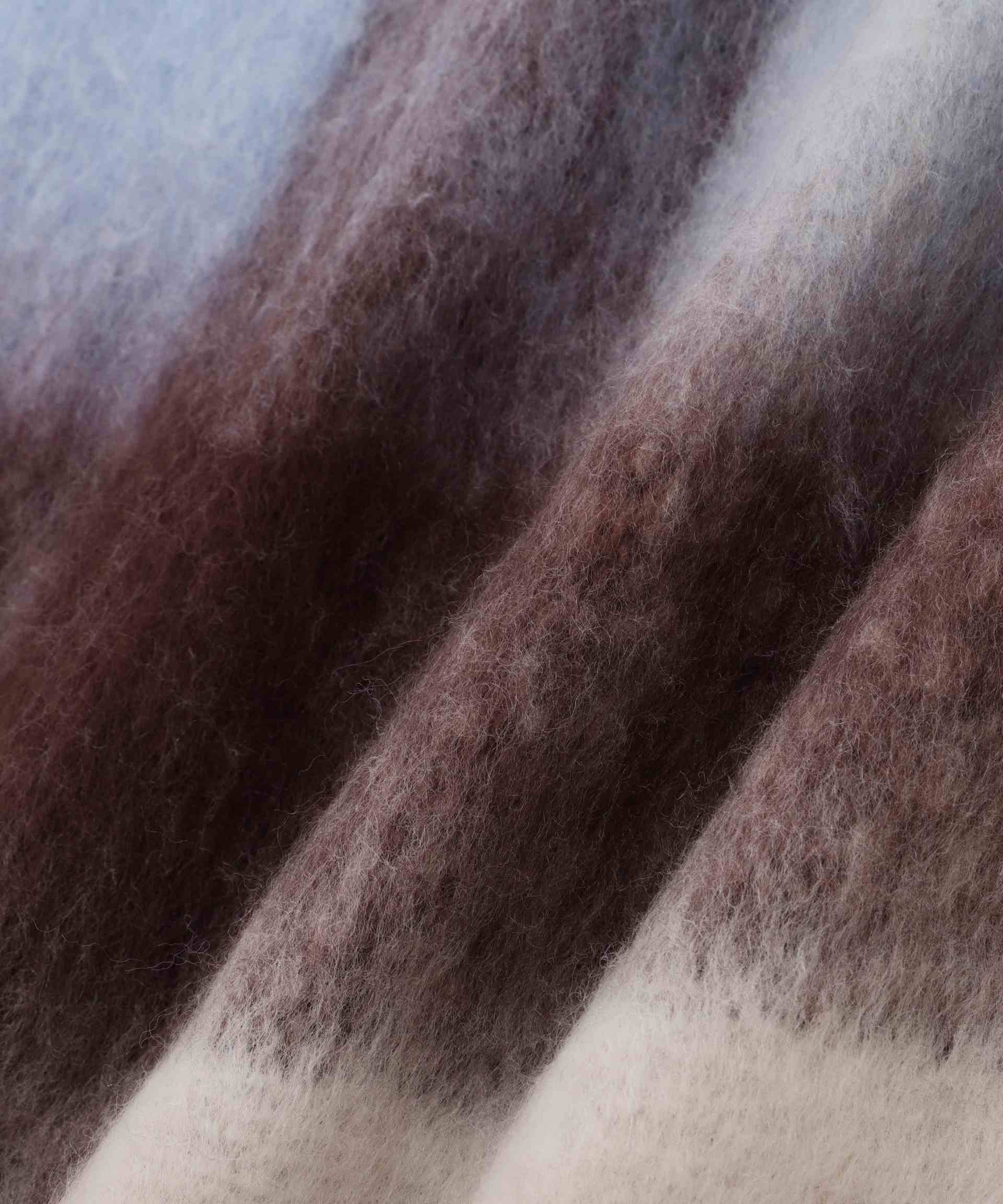 チェックストール ベージュ