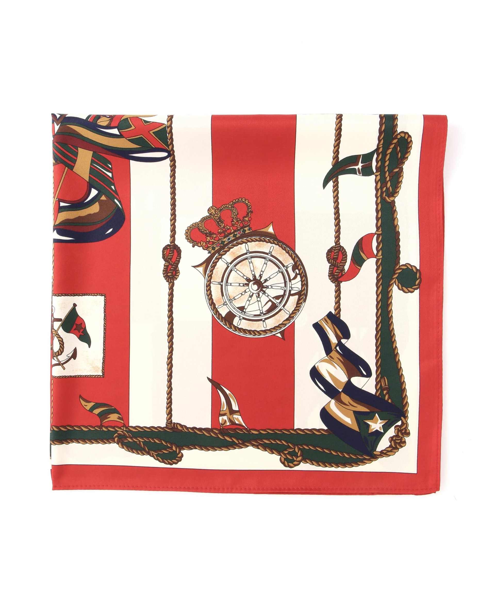 ダブルフェイスイタリアンスカーフ アカ