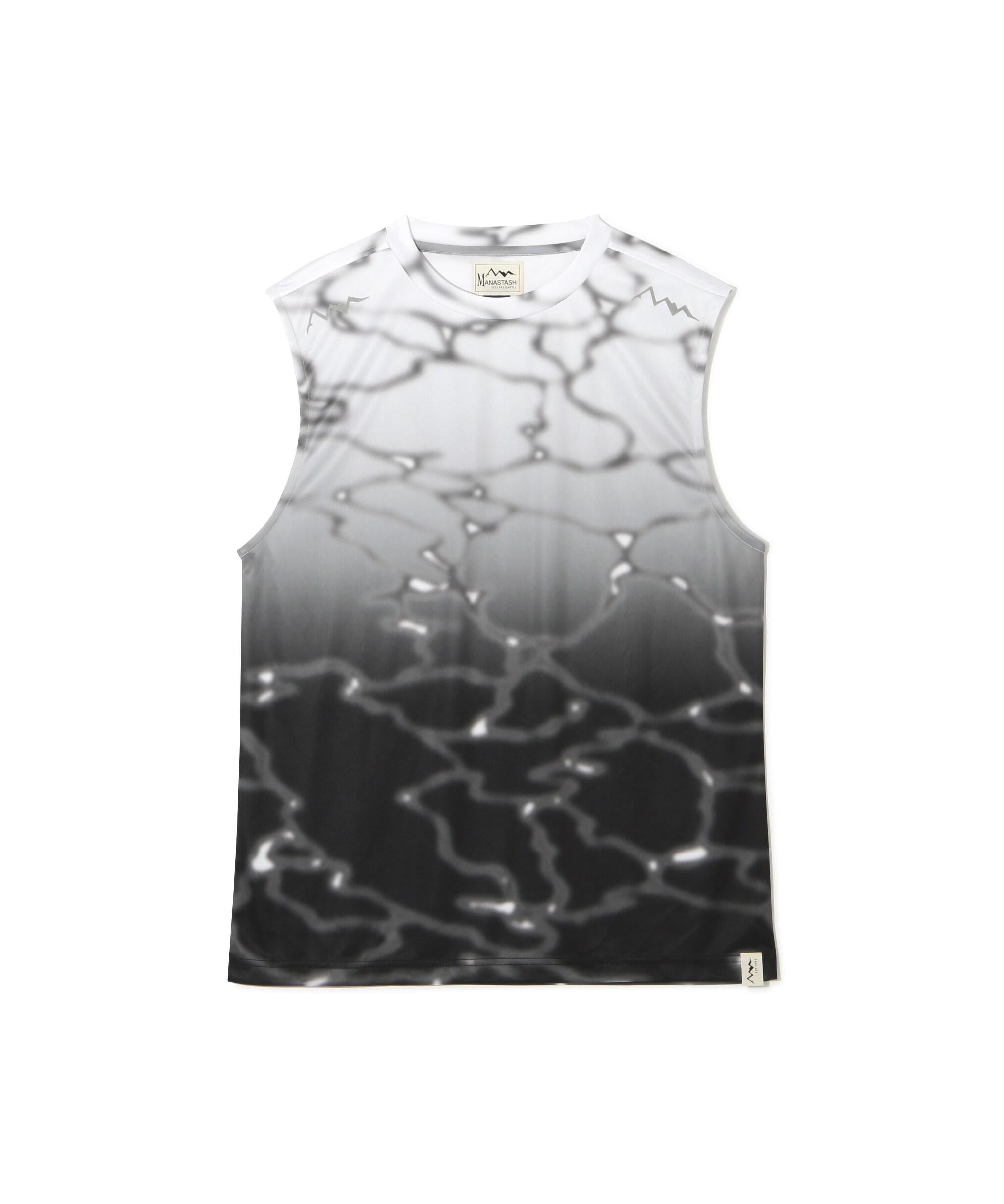 MANASTASH/マナスタッシュ/LITHIUM TIE DYE SLEEVELESS TOP ブラック