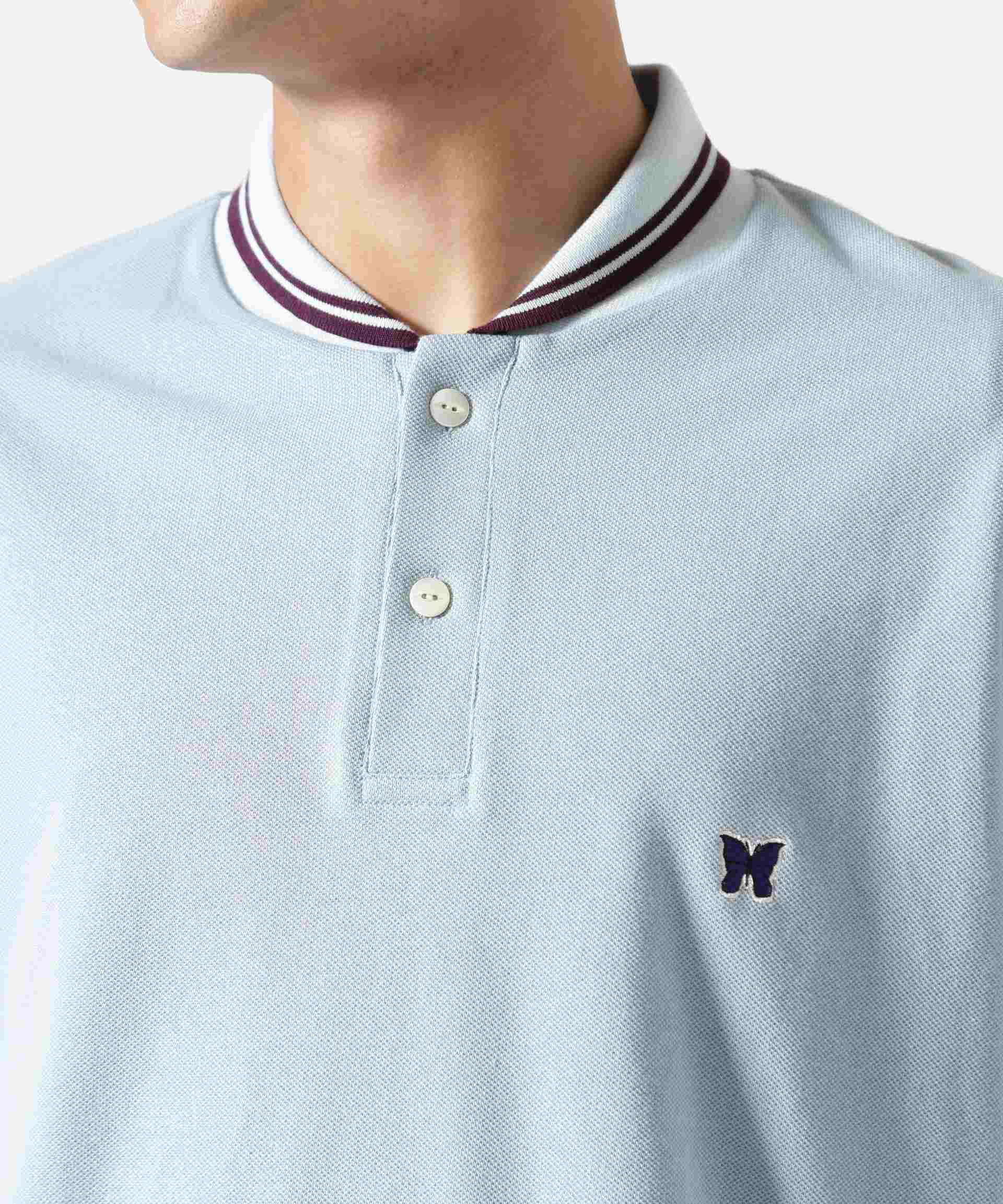 Needles/ニードルズ 別注Shawl Colla S/S Polo - Cotton Pique サックス1