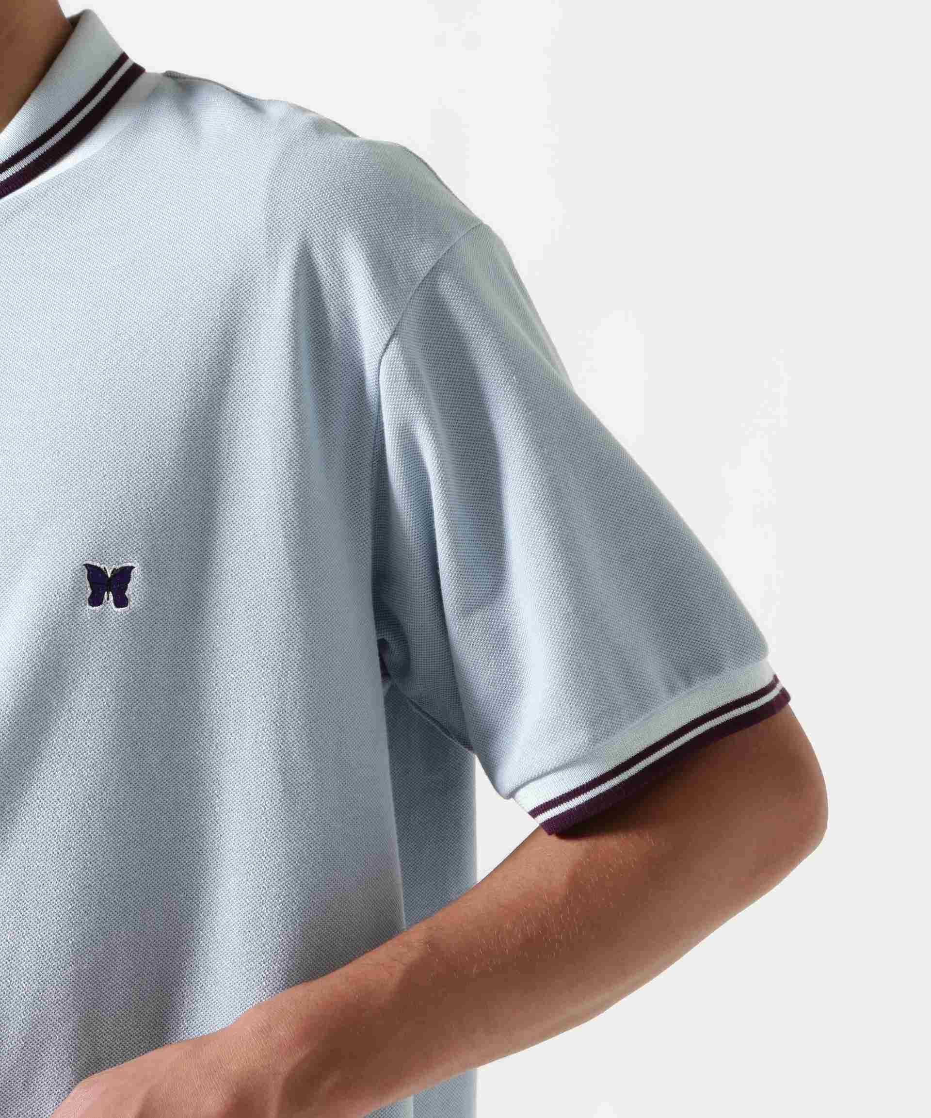 Needles/ニードルズ 別注Shawl Colla S/S Polo - Cotton Pique サックス1