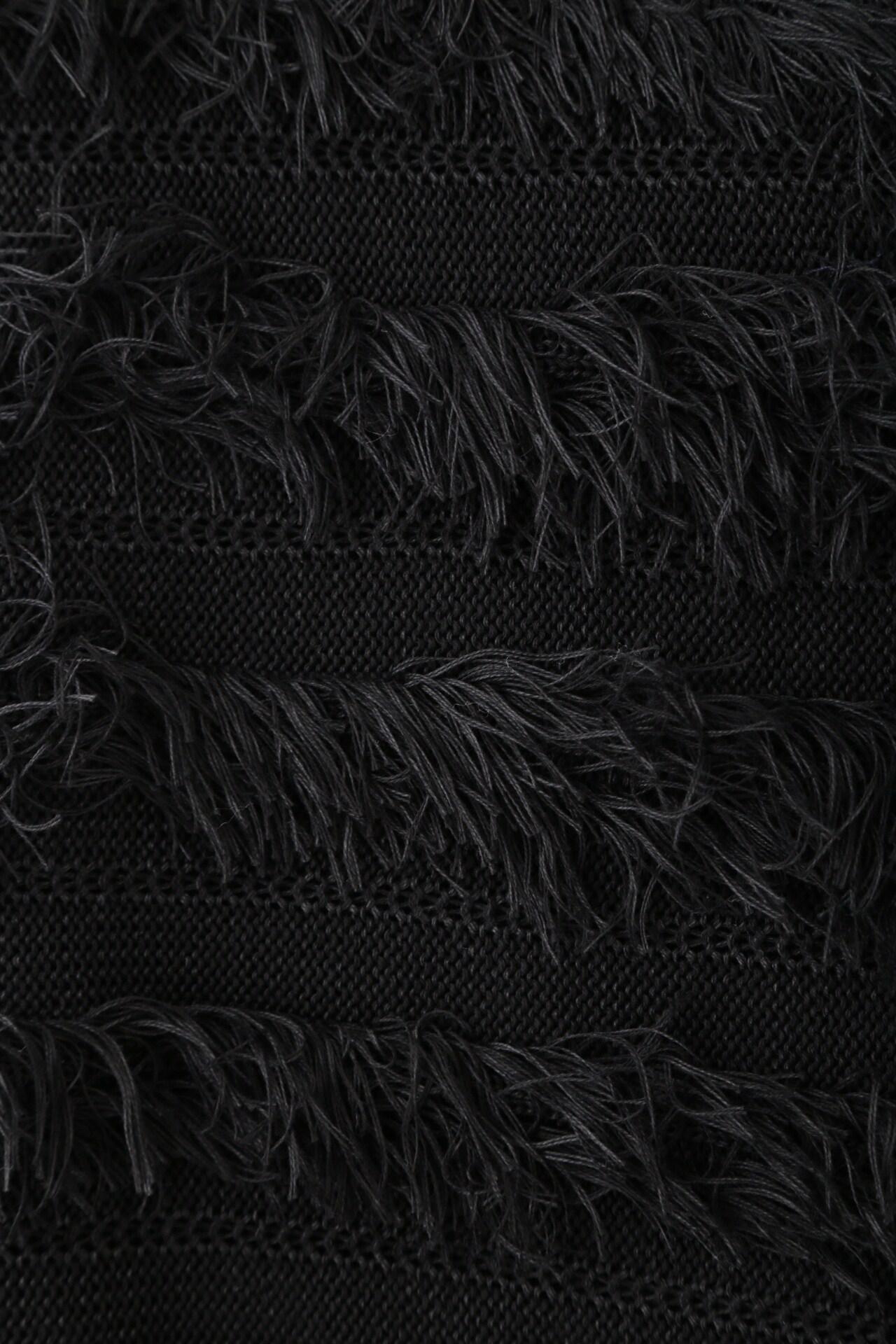 ◆レイヤードニットワンピース ブラック