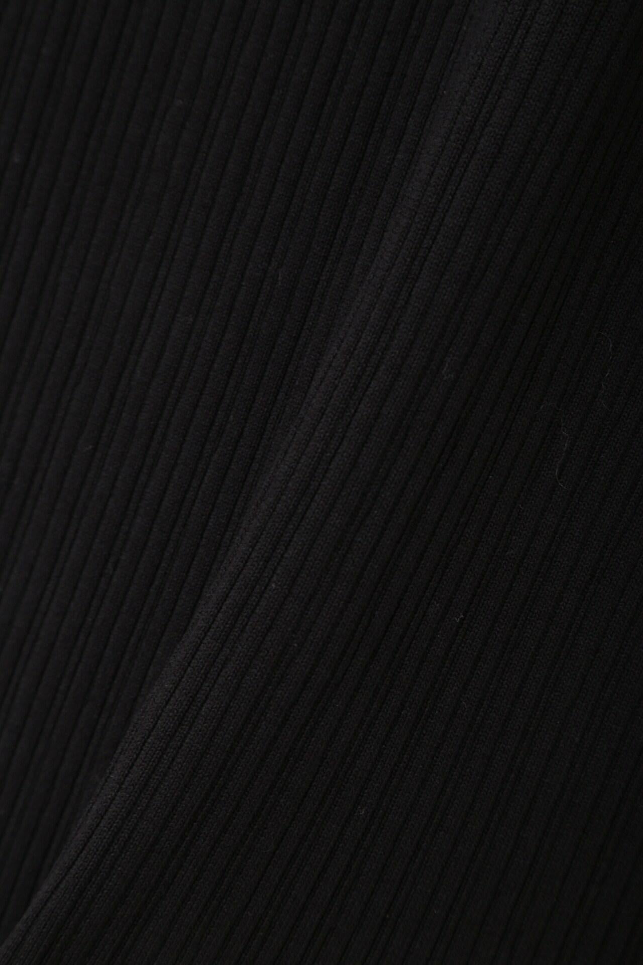 ◆レイヤードニットワンピース ブラック