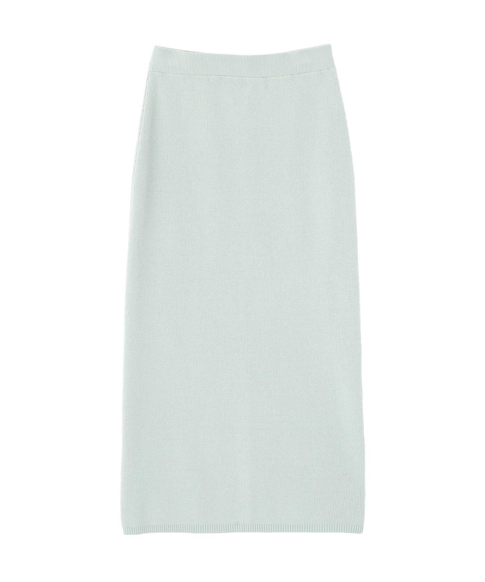 ペプラムニットセットアップ ライトブルー