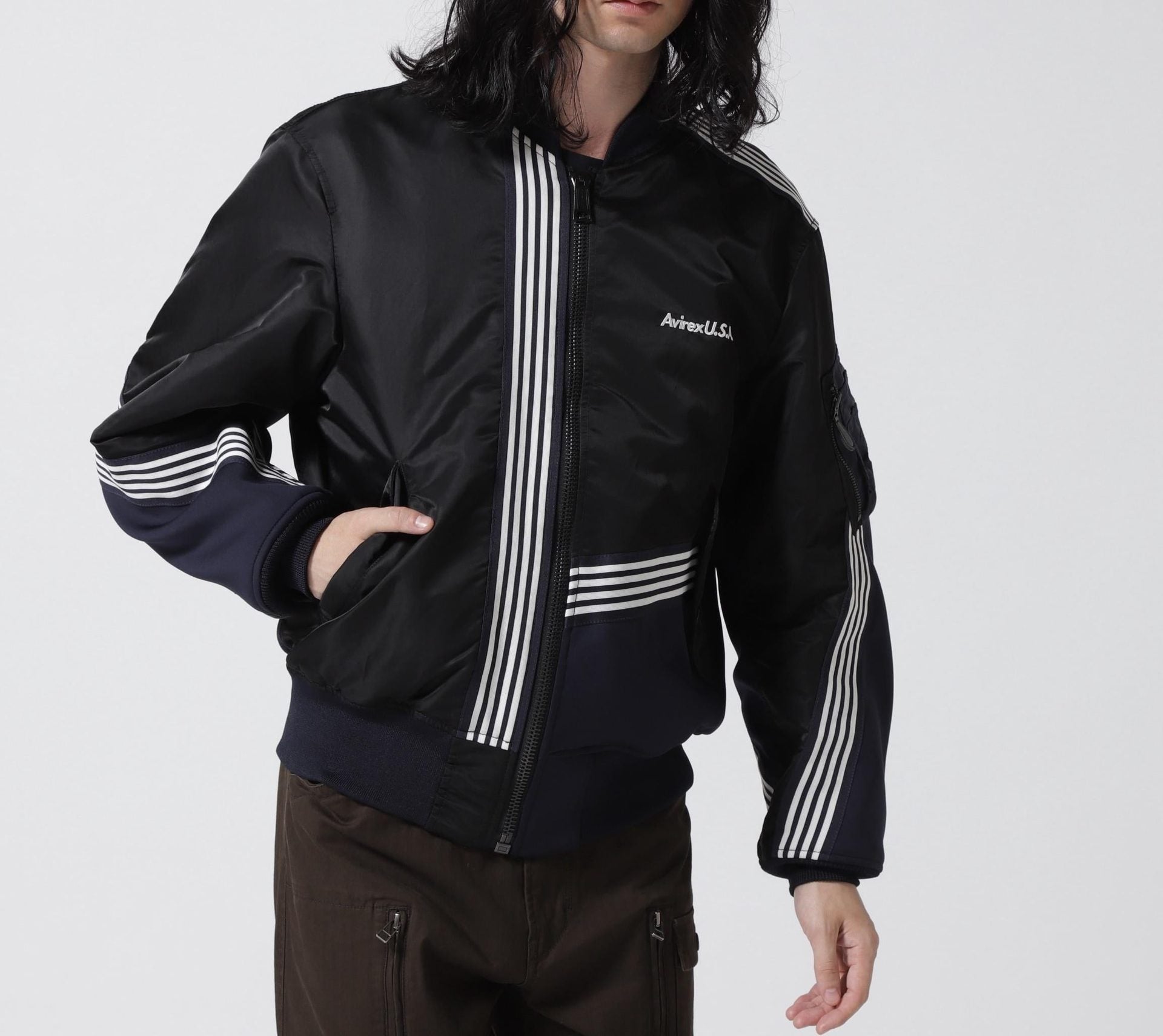 《C>OSSOVE>》MA-1 / MA-1 クロスオーバー / AVI>EX / アヴィレックス ブラック