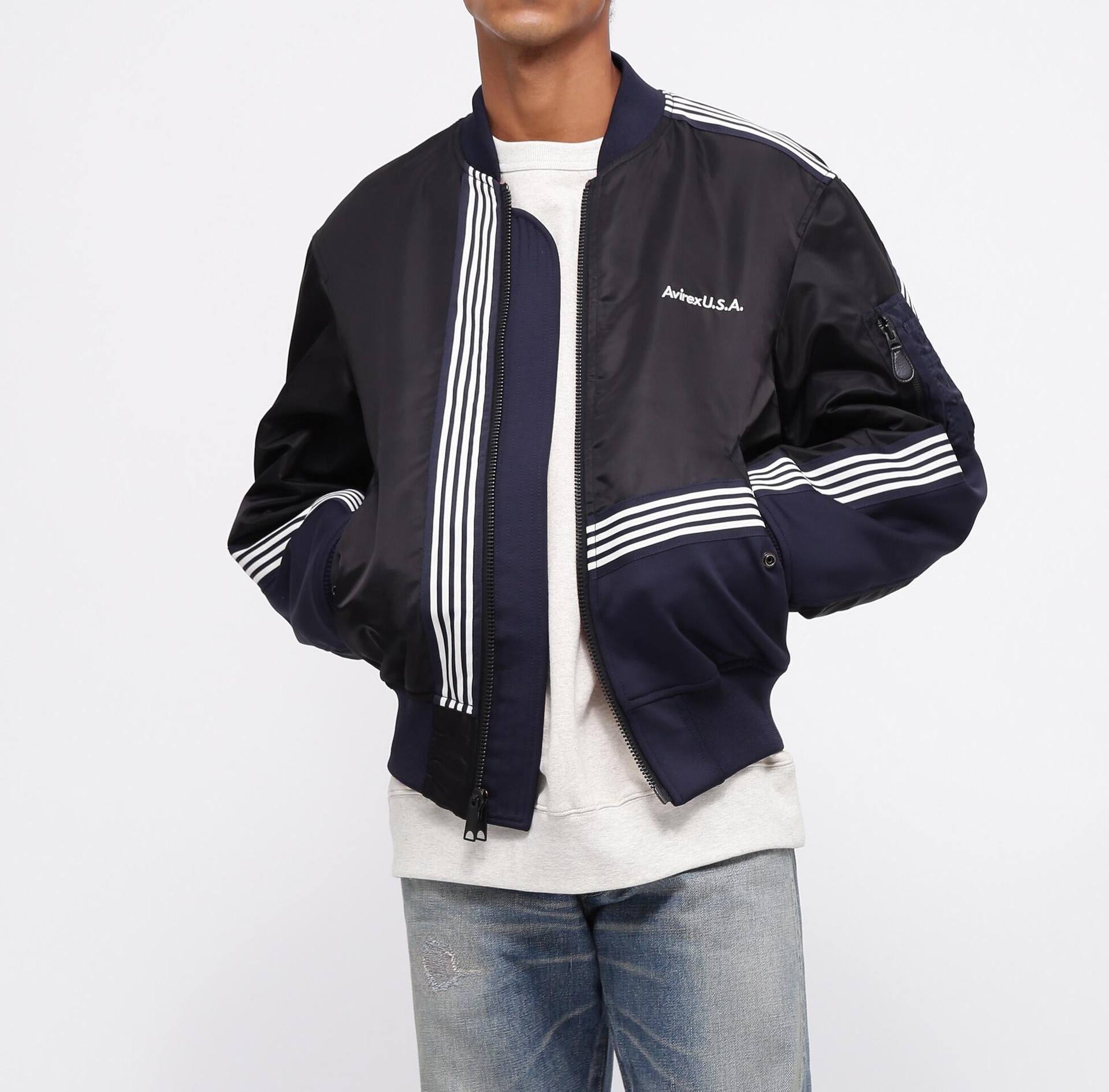 《C>OSSOVE>》MA-1 / MA-1 クロスオーバー / AVI>EX / アヴィレックス ブラック