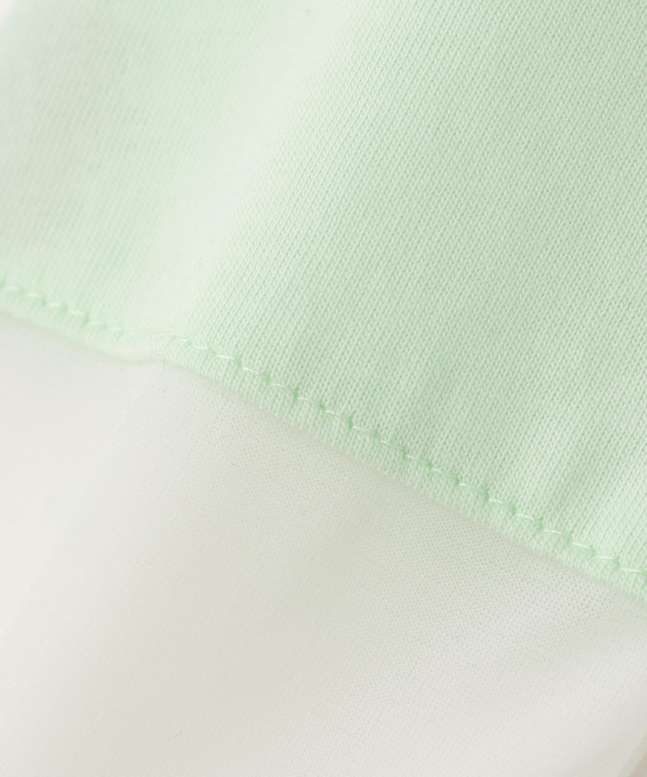 シアーカフスカットソー ライトグリーン2