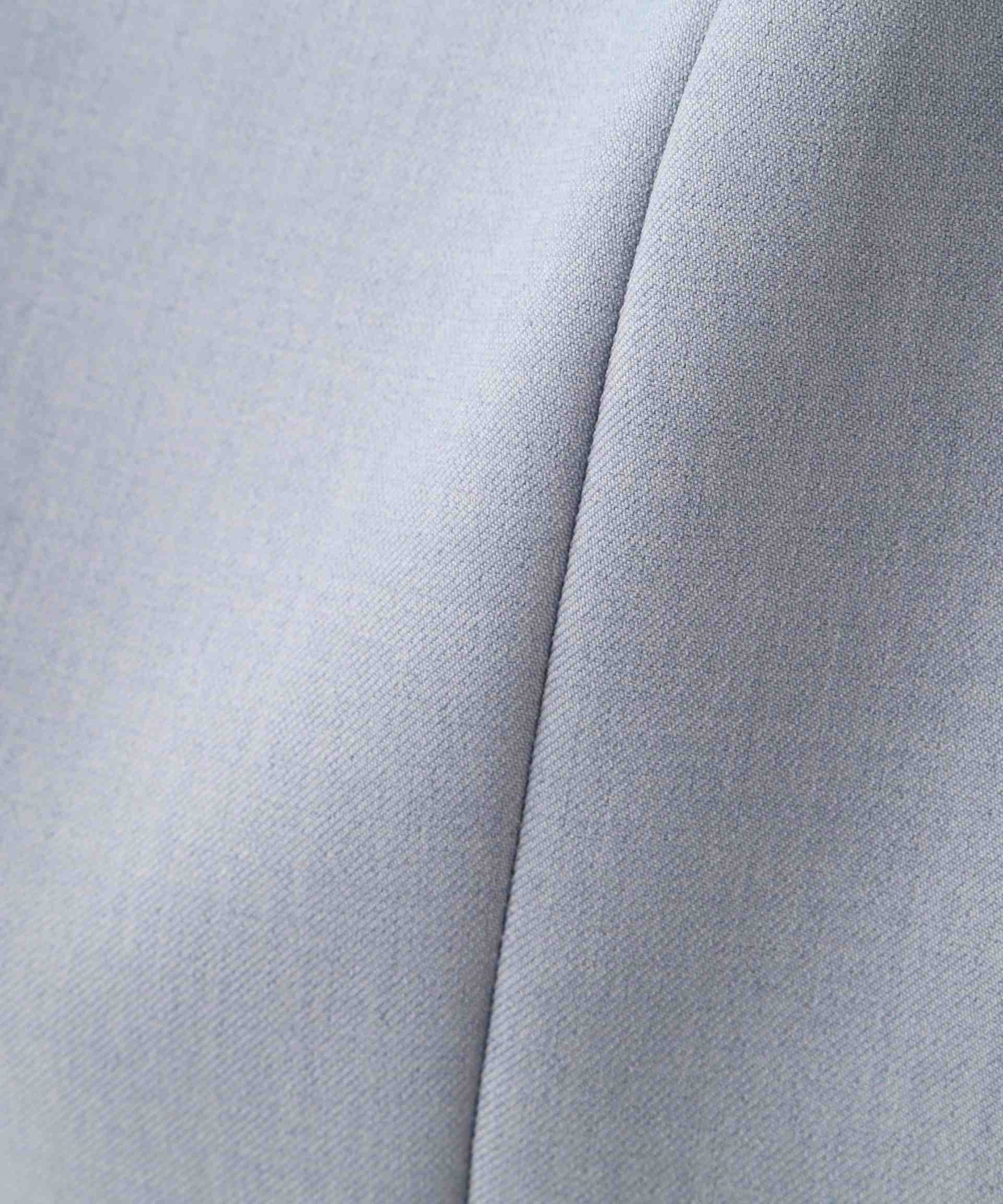 〈セットアップ対応〉フリルショルダービスチェ ブルー