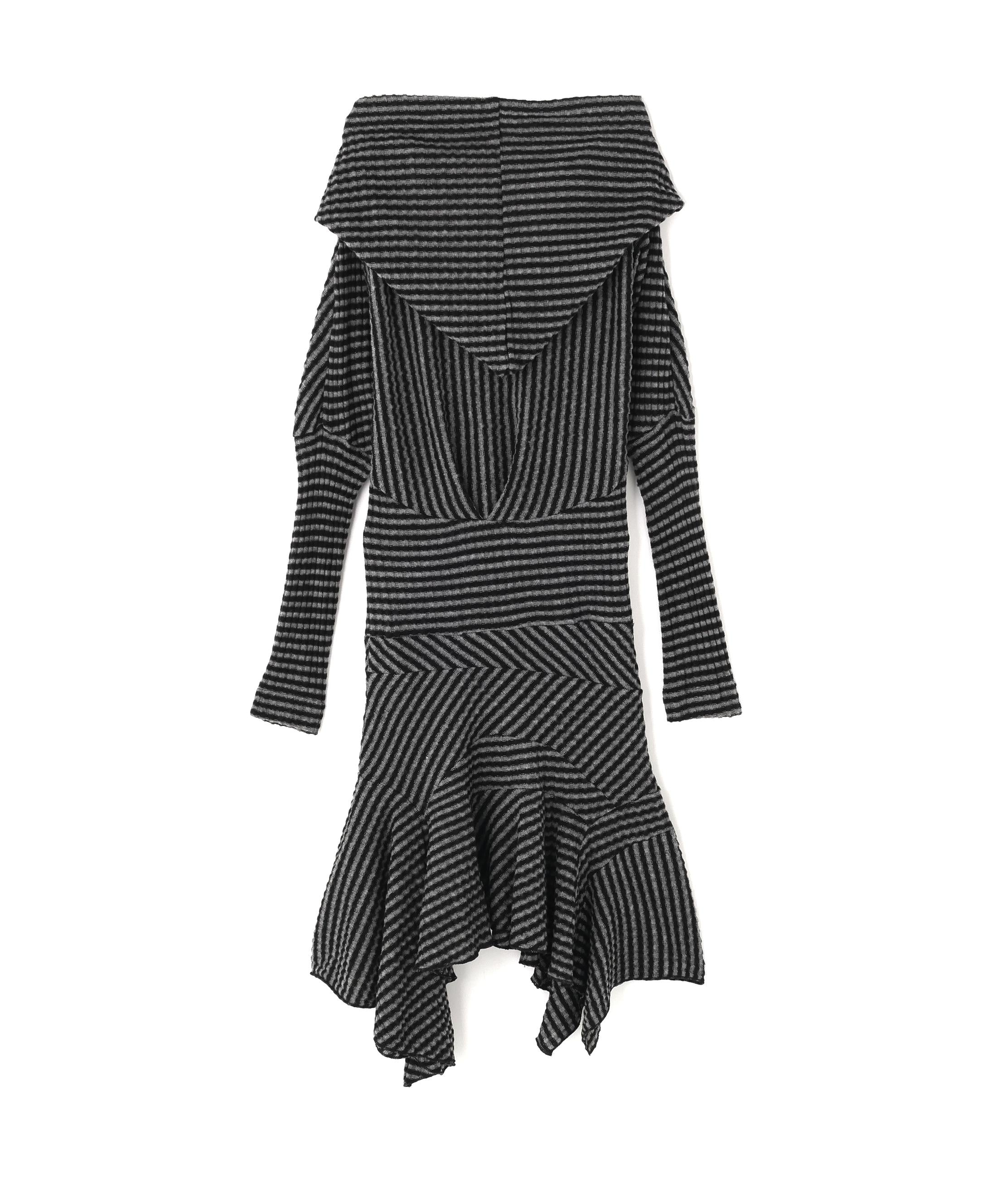 Nφdress/ノードレス/Striped Knit Hoodie Dress アザー3