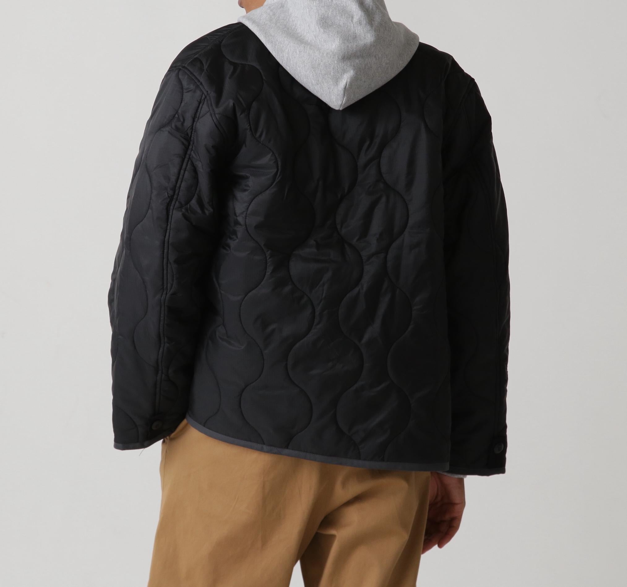 QILTING LINE> JACKET ブラック