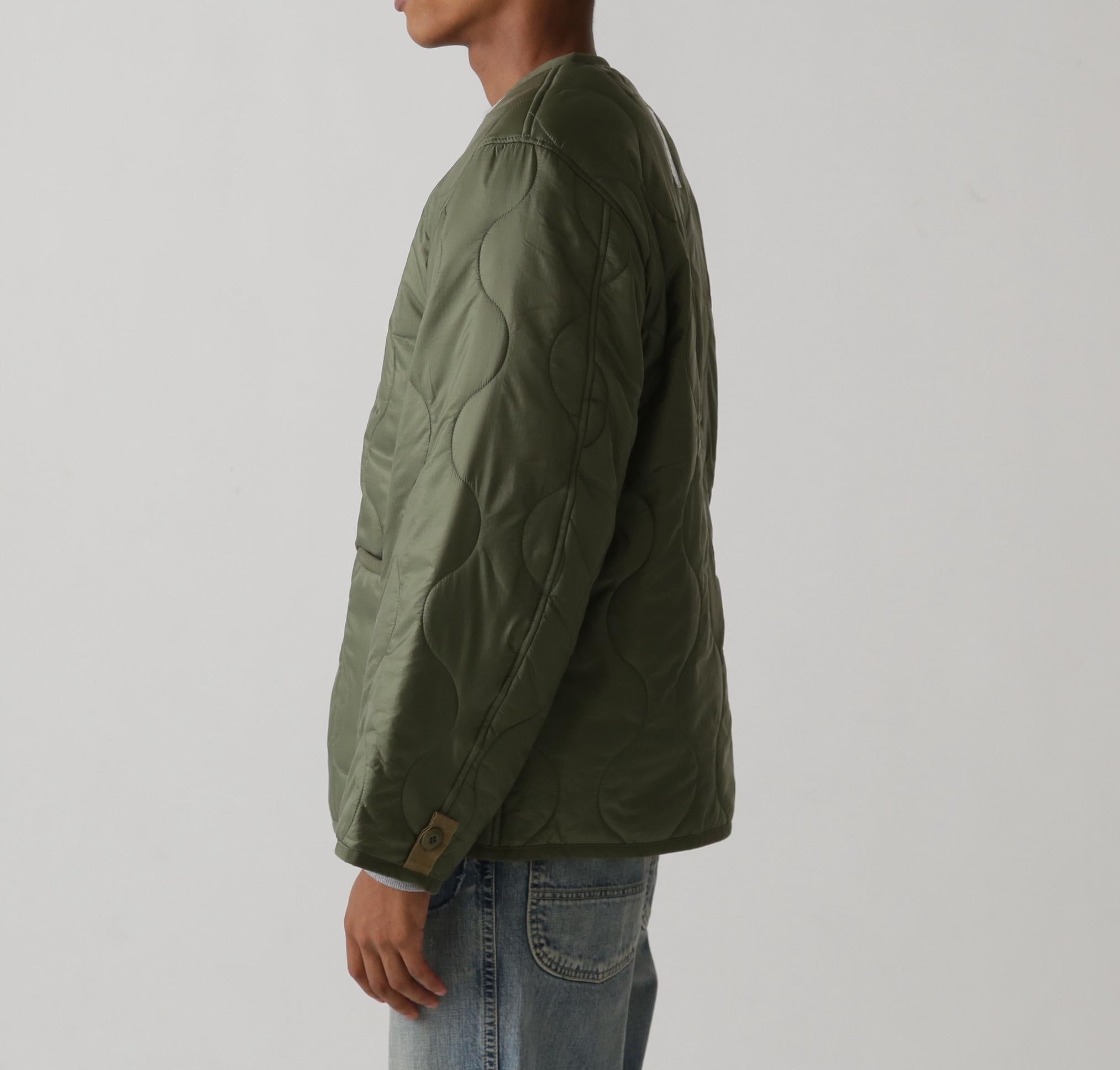 QILTING LINE> JACKET オリーブ