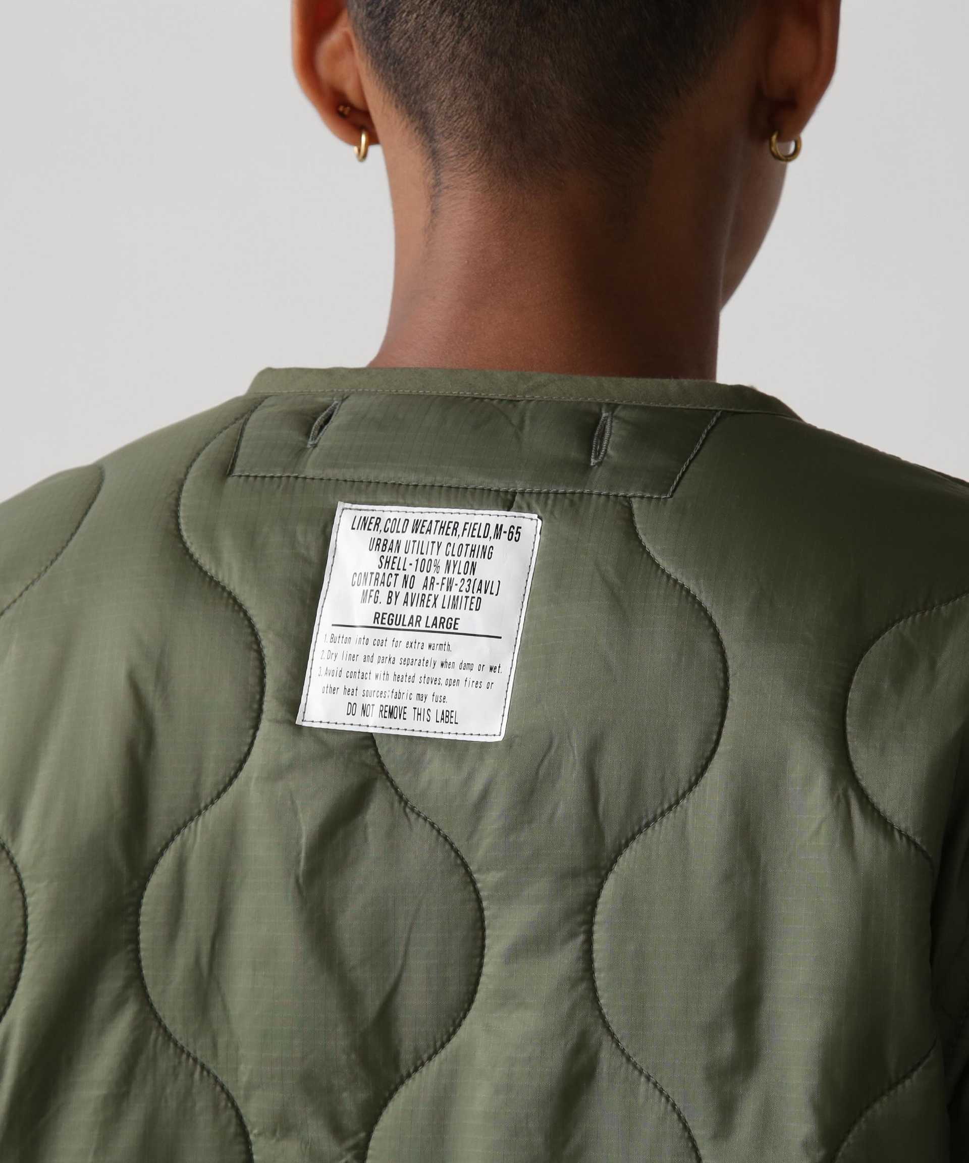 QILTING LINE> JACKET オリーブ