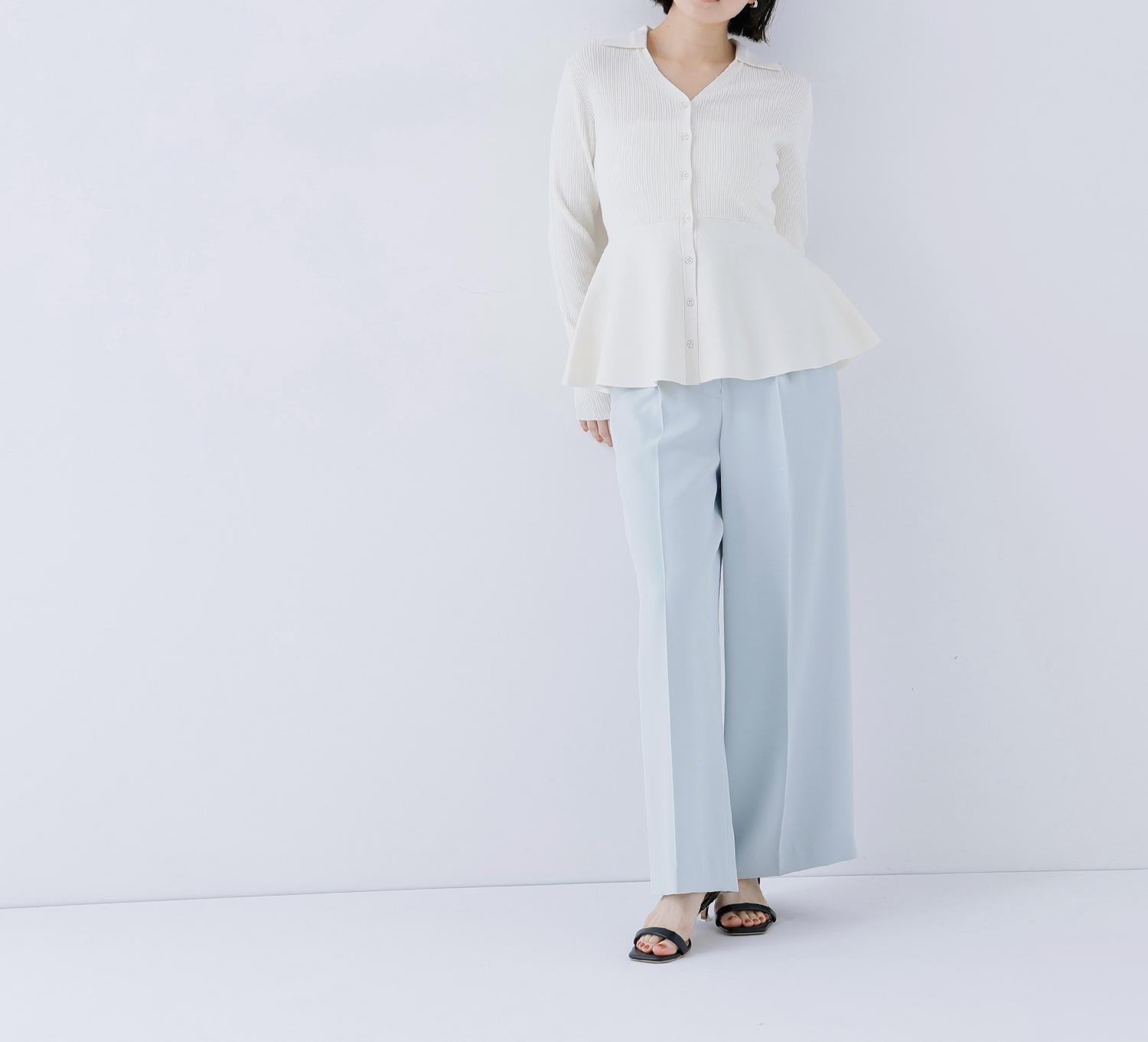 メタルポイントワイドパンツ ミント