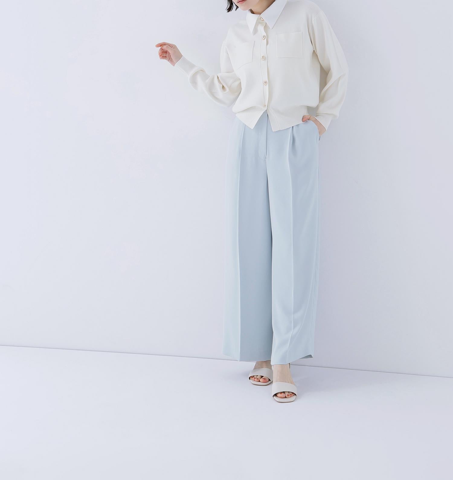 メタルポイントワイドパンツ ミント