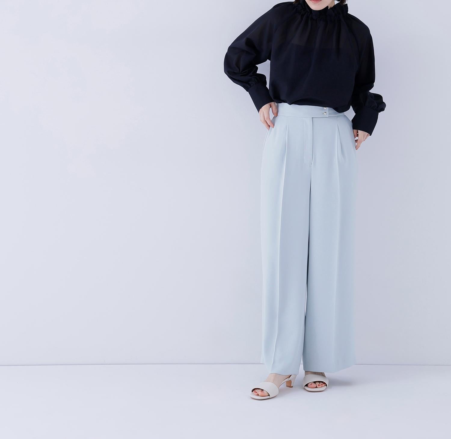 メタルポイントワイドパンツ ミント