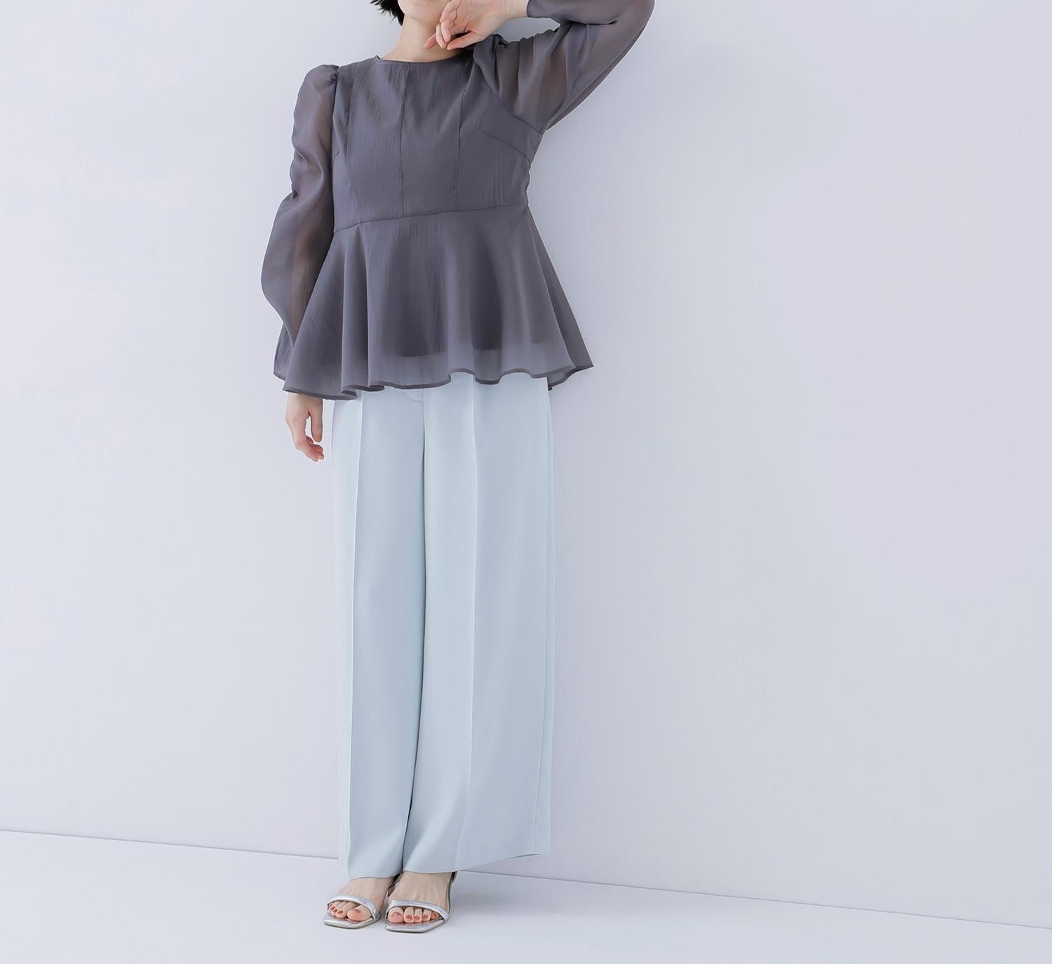 メタルポイントワイドパンツ ミント