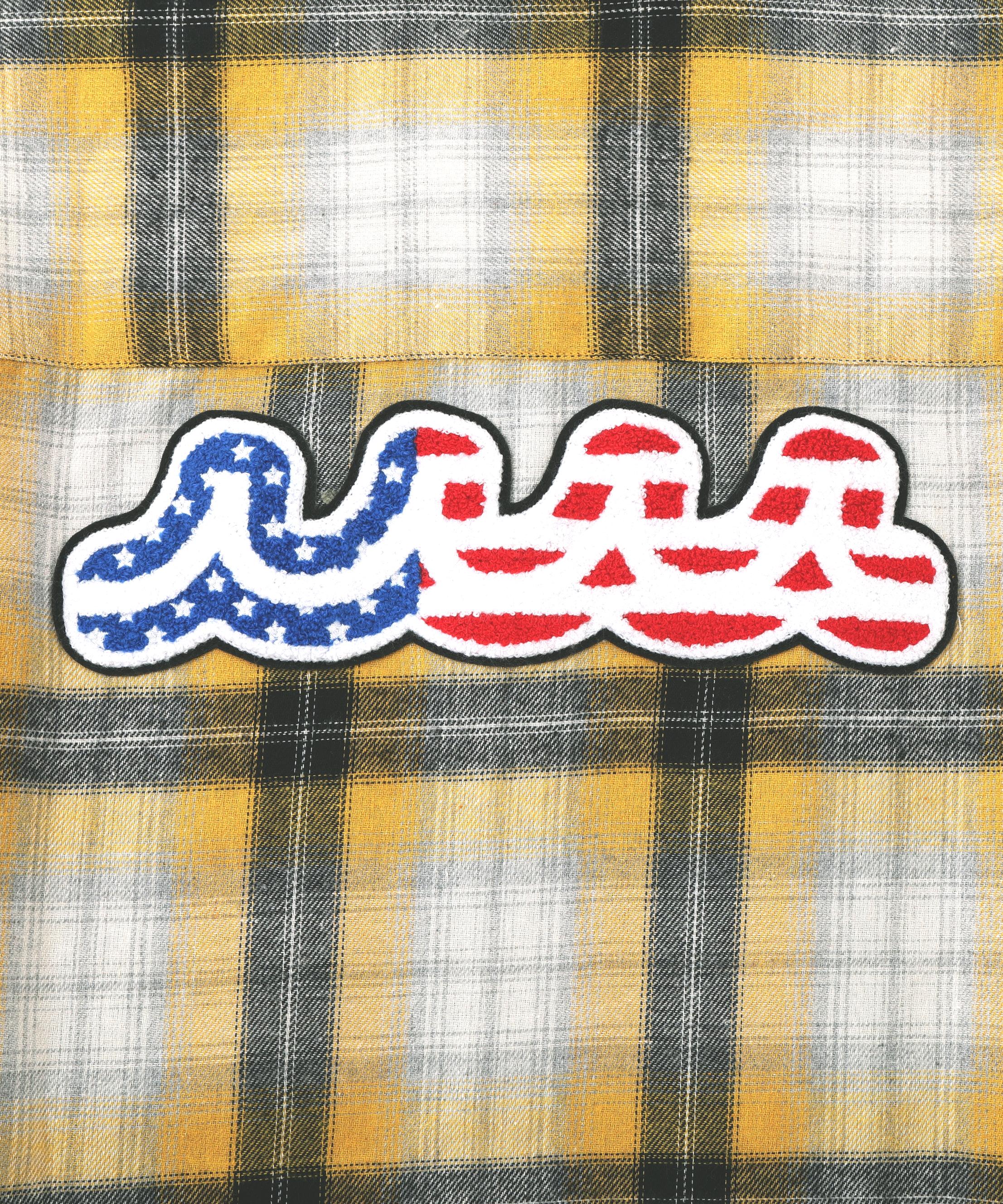 muta MARINE/ムータ マリン/別注チェックシャツ イエロー