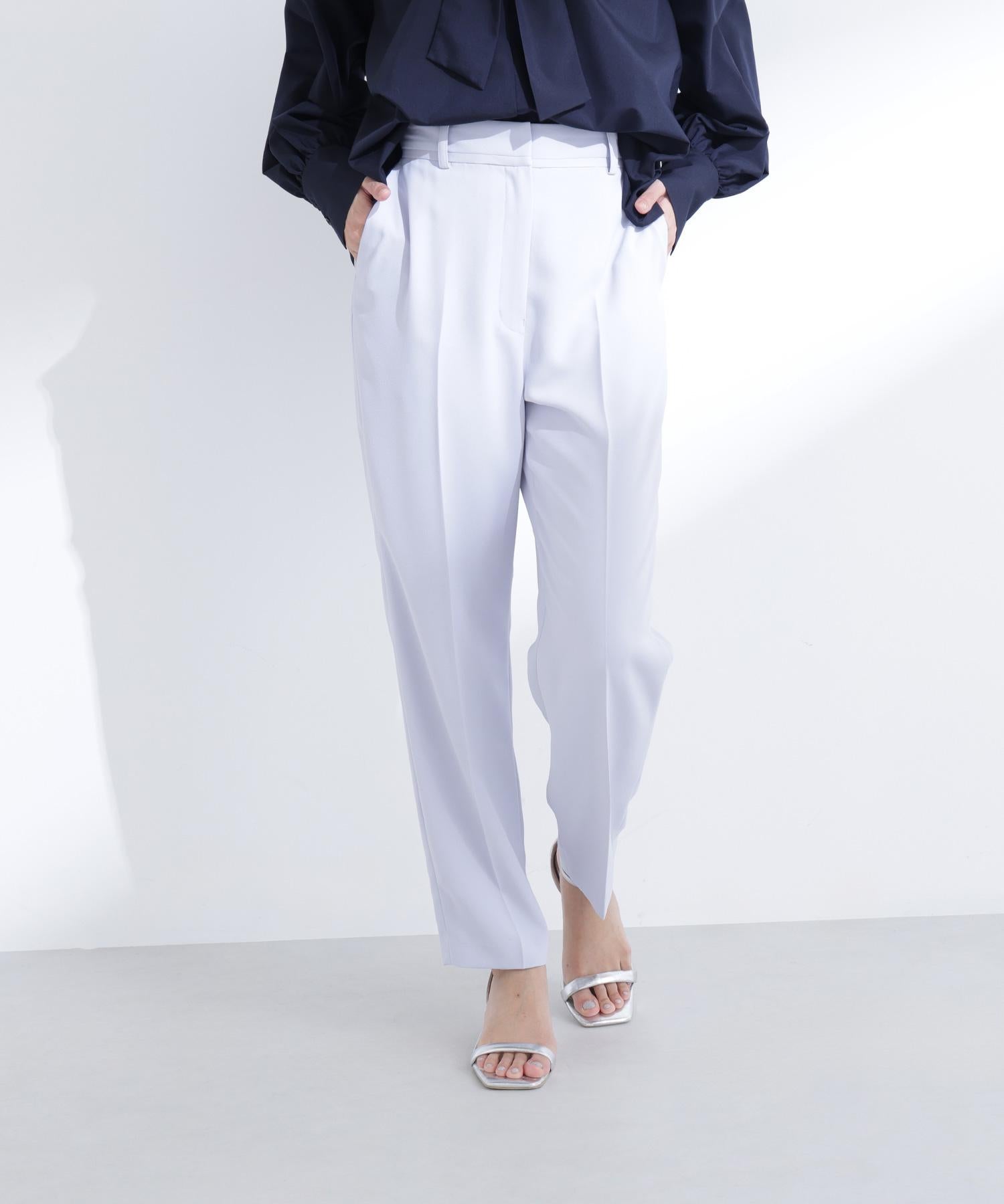 カラーテーパードパンツ ラベンダーブルー