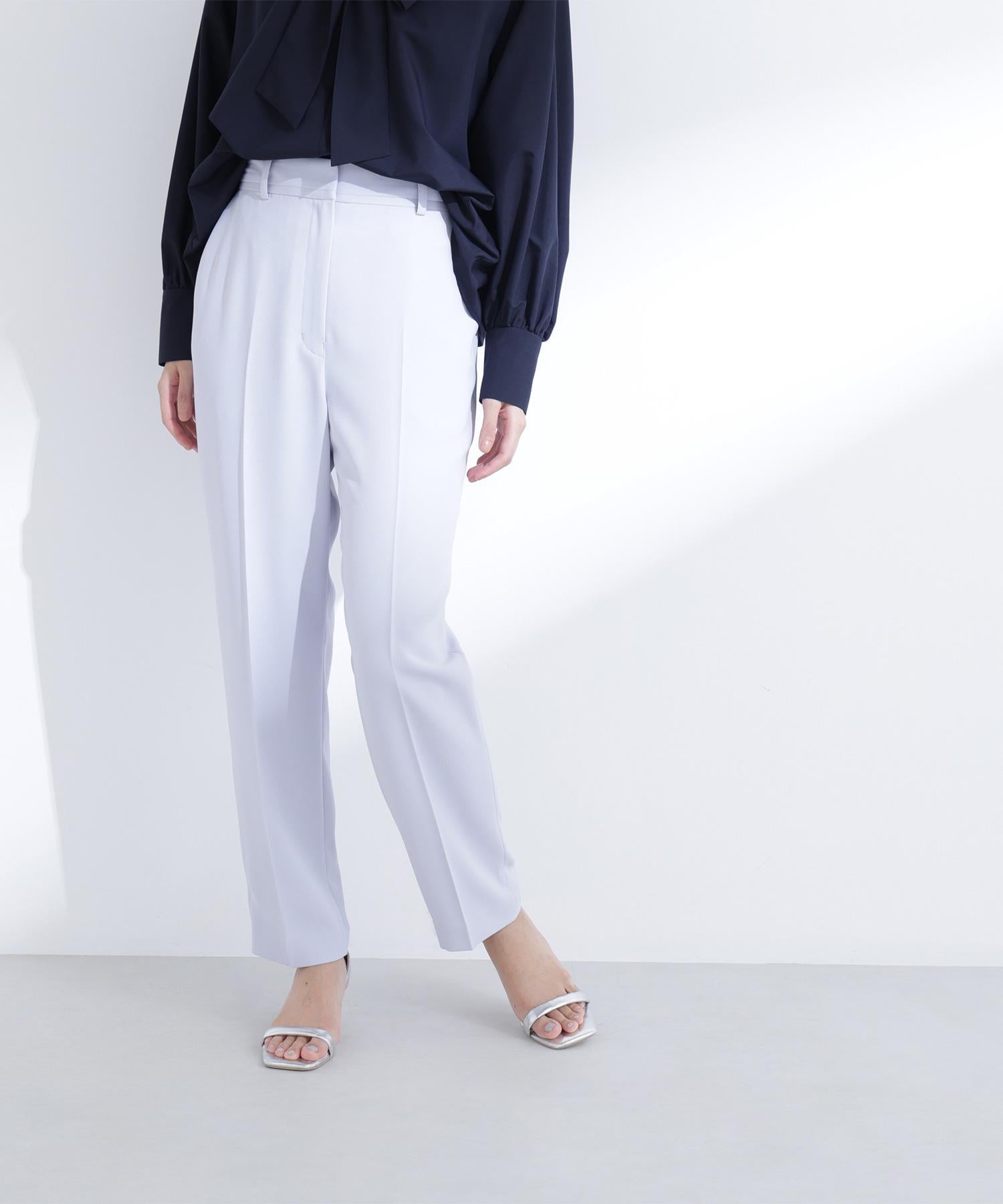 カラーテーパードパンツ ラベンダーブルー