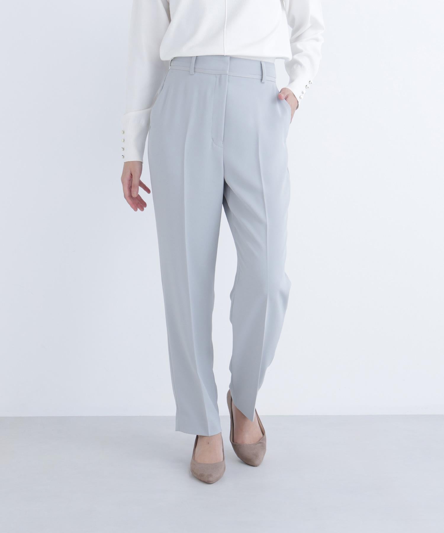 カラーテーパードパンツ ライトグリーン