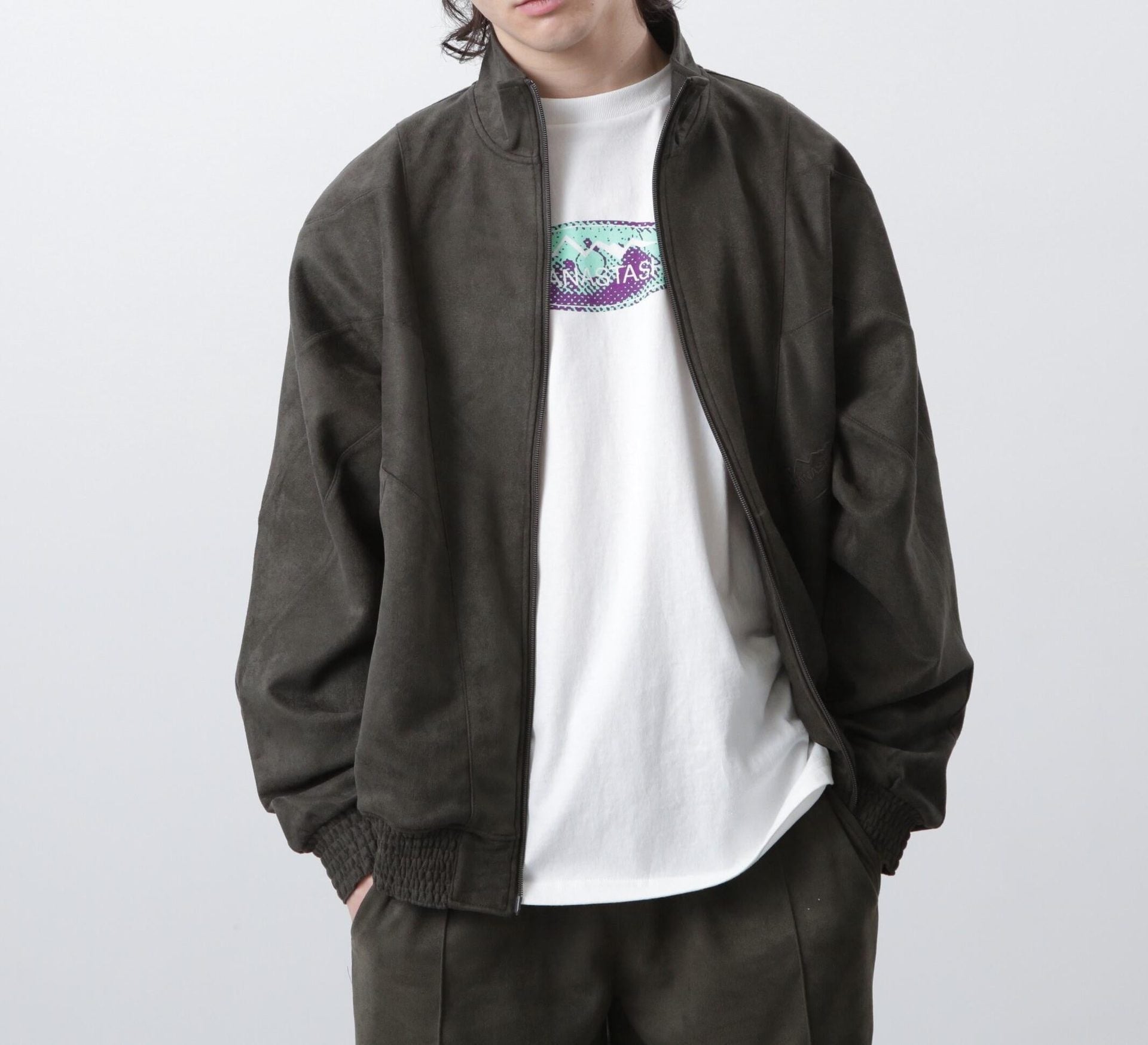 MANASTASH/マナスタッシュ/LODGE T>ACK JACKET/ロッジトラックジャケット オリーブ
