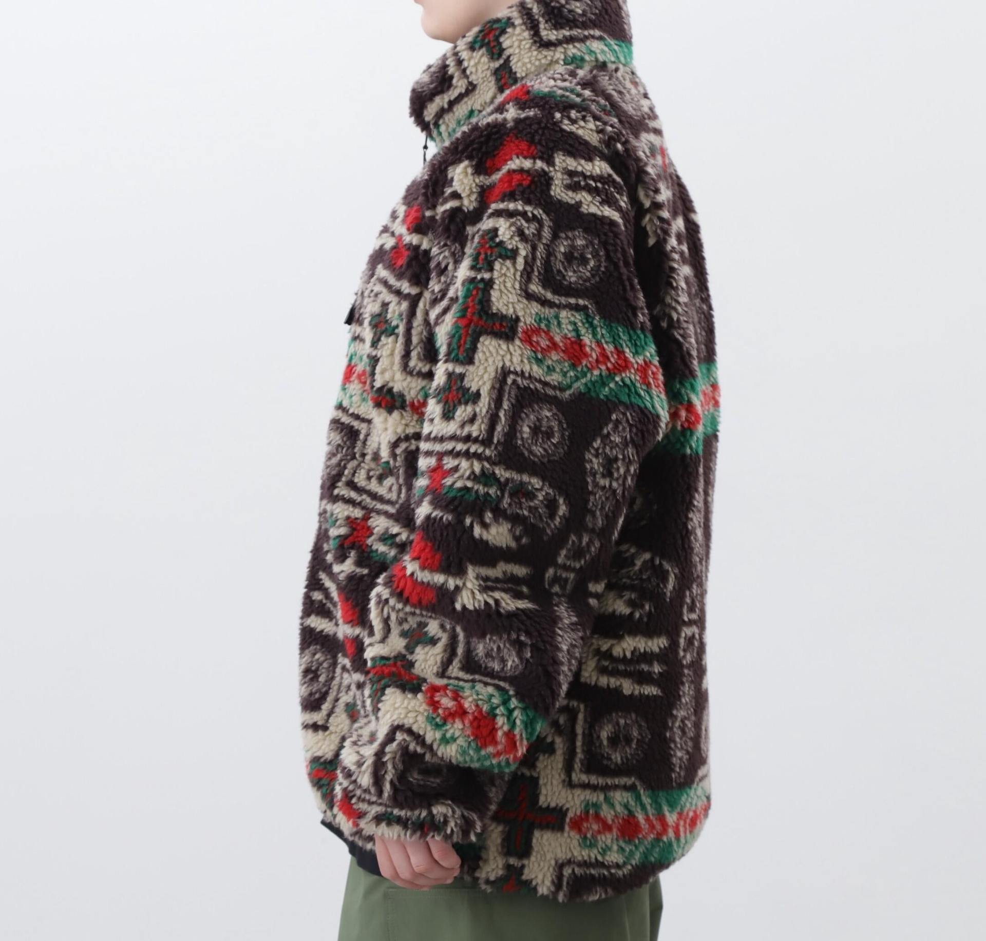 MANASTASH/マナスタッシュ/CHIMAYO FLEECE JACKET ブラウン