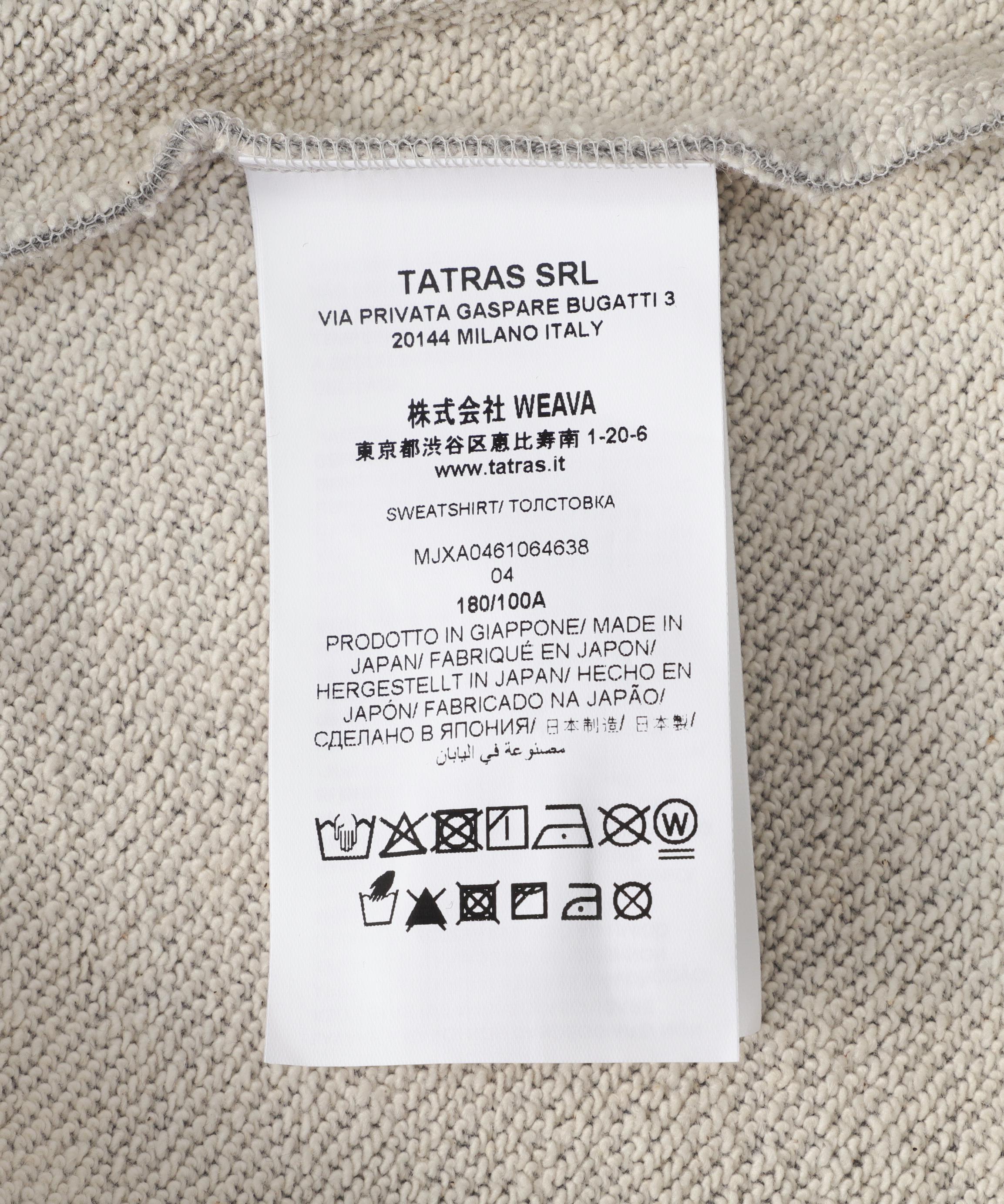 TATRAS(タトラス) FITARCO タトラス別注スウェット グレー
