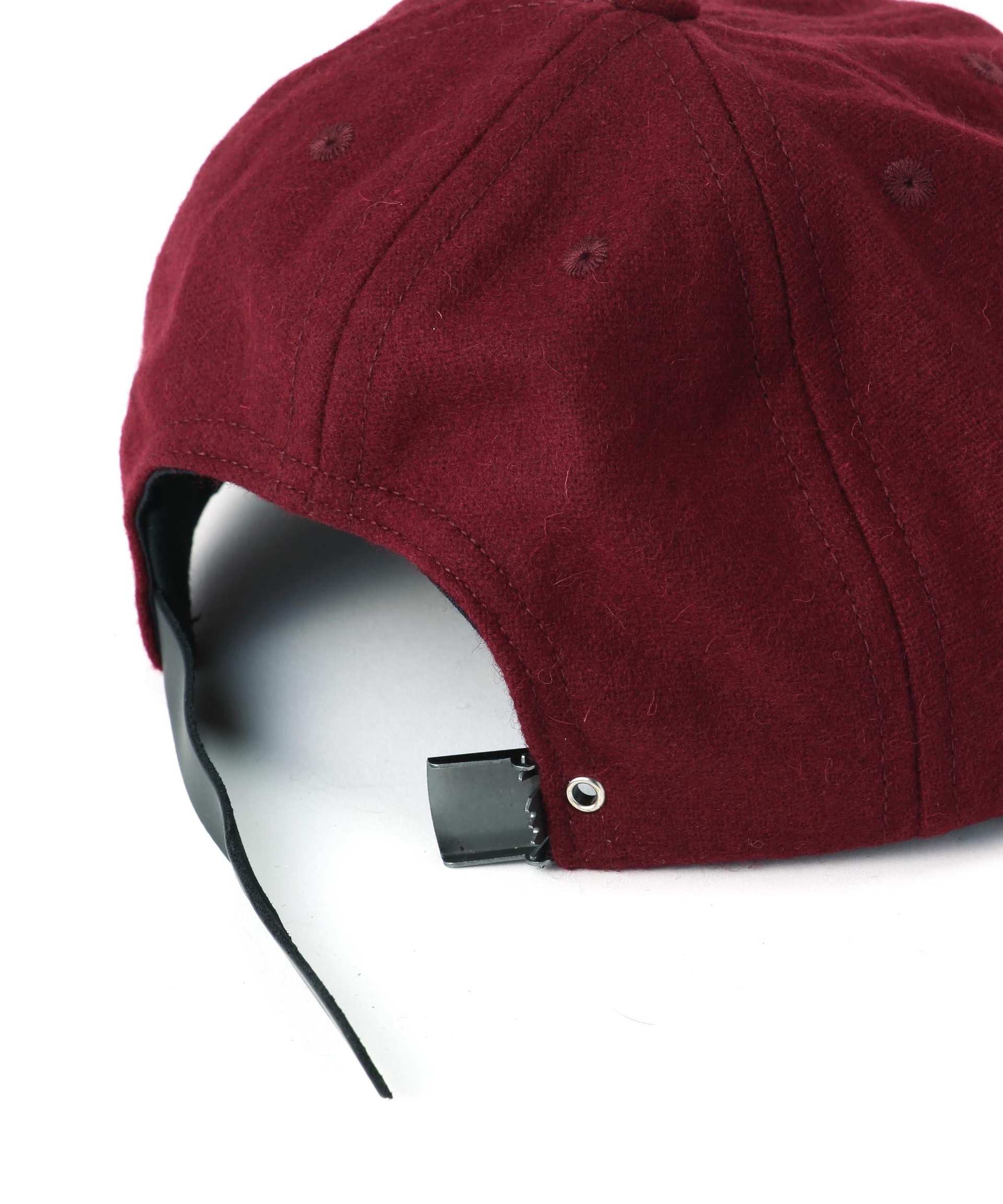 BRAIN DEAD/ブレインデッド FLANNEL LOGOHEAD 6PANEL HAT バーガンディ5